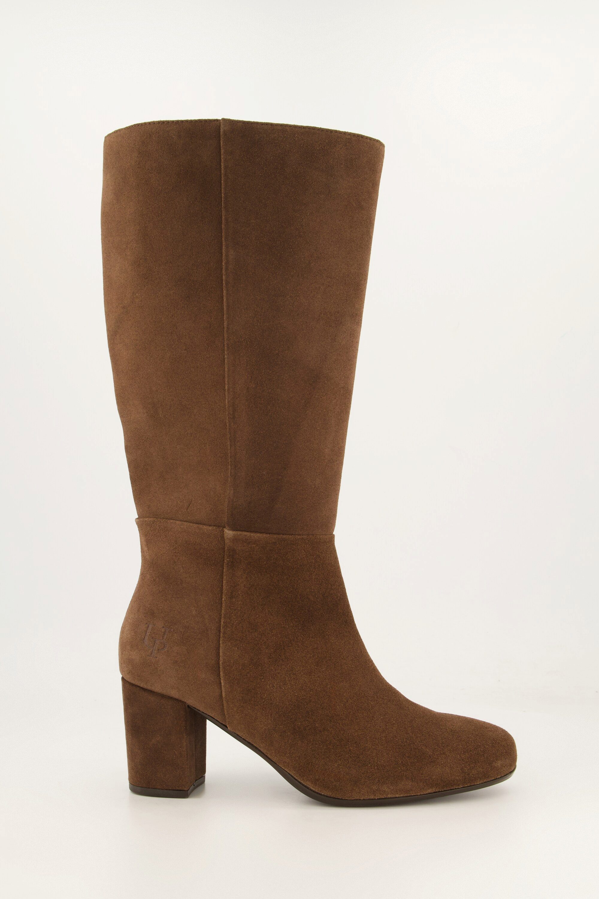 Ulla Popken Lederstiefel XL-Schaft Veloursleder Weite H Stiefel – Bild 2 von 3