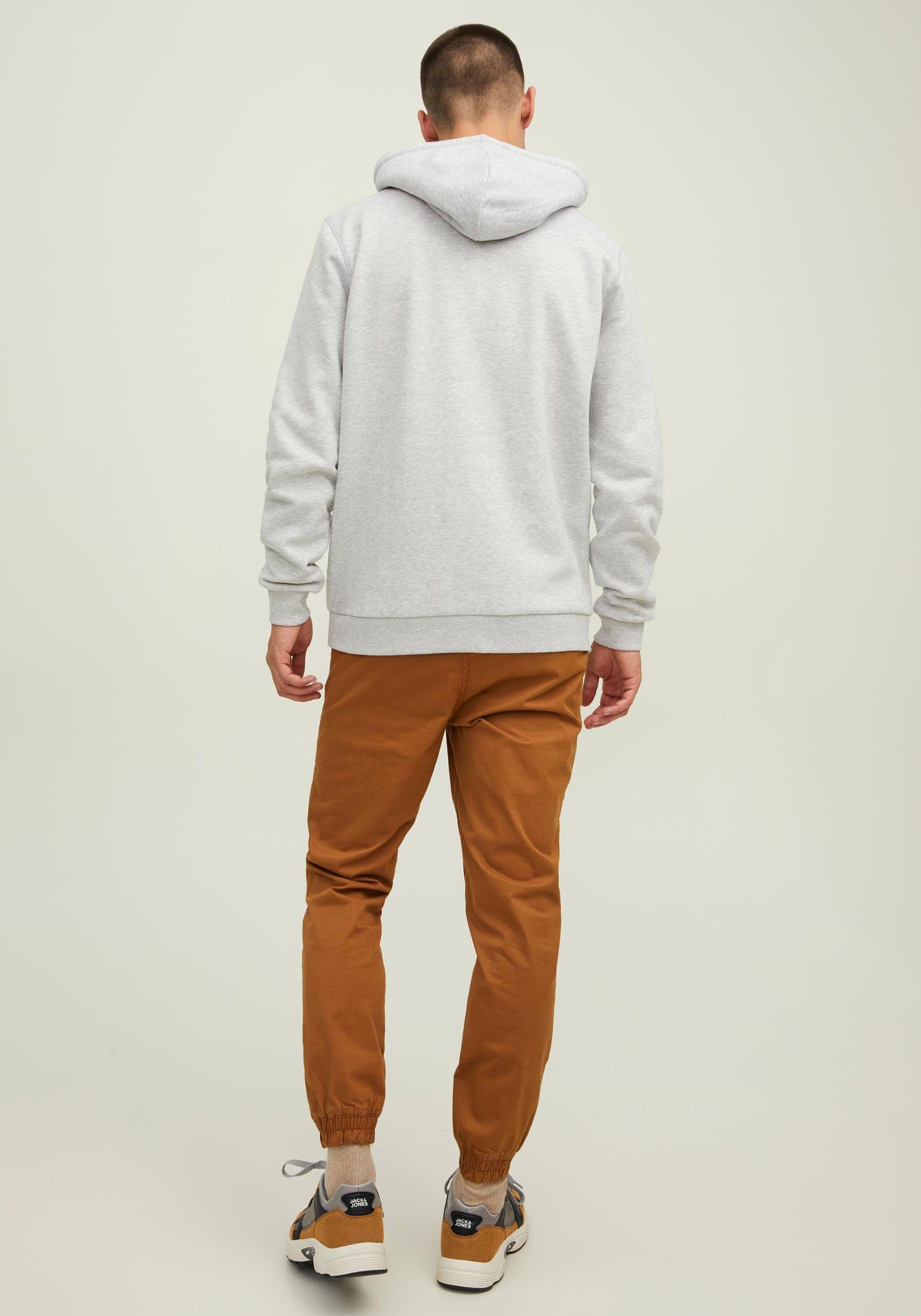 Kapuzensweatshirt meliert HOOD Jack hellgrau & SWEAT Jones BERG