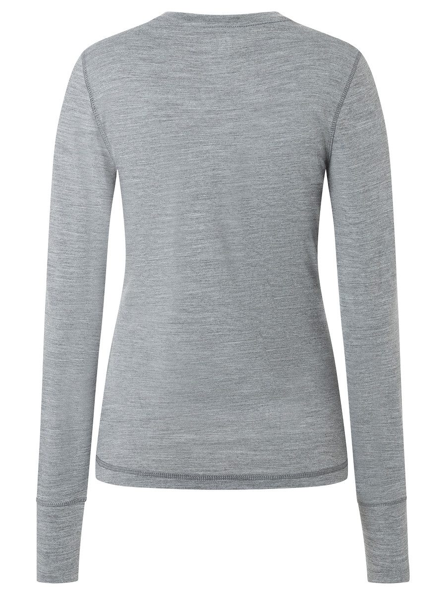 SUPER.NATURAL Funktionsshirt für Damen, Merino W TUNDRA175 LS atmungsaktiver Merino-Materialmix