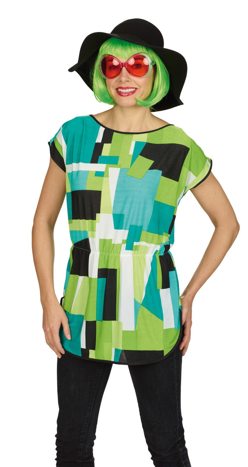 Widmann S.r.l. Kostüm Longshirt Geo Retro Damen