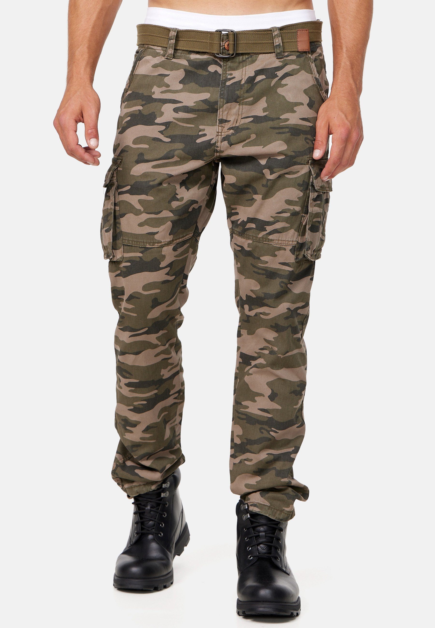 Indicode Cargohose Herren William Cargo Hose Herrenhose mit 7 Taschen, inkl günstig online kaufen