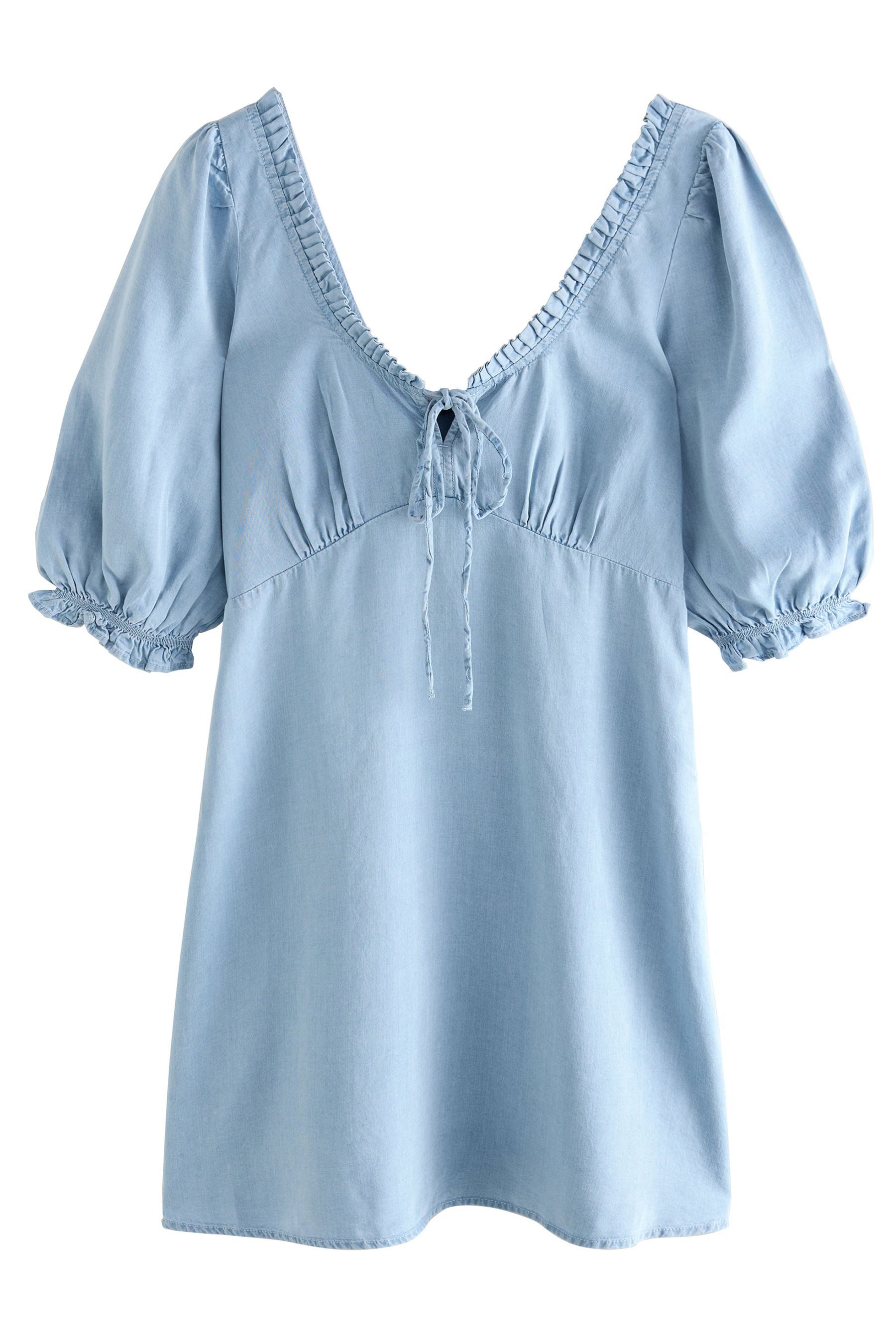 Next Jeanskleid Leichtes Mini-Sommerkleid aus Lyocell (1-tlg) günstig online kaufen