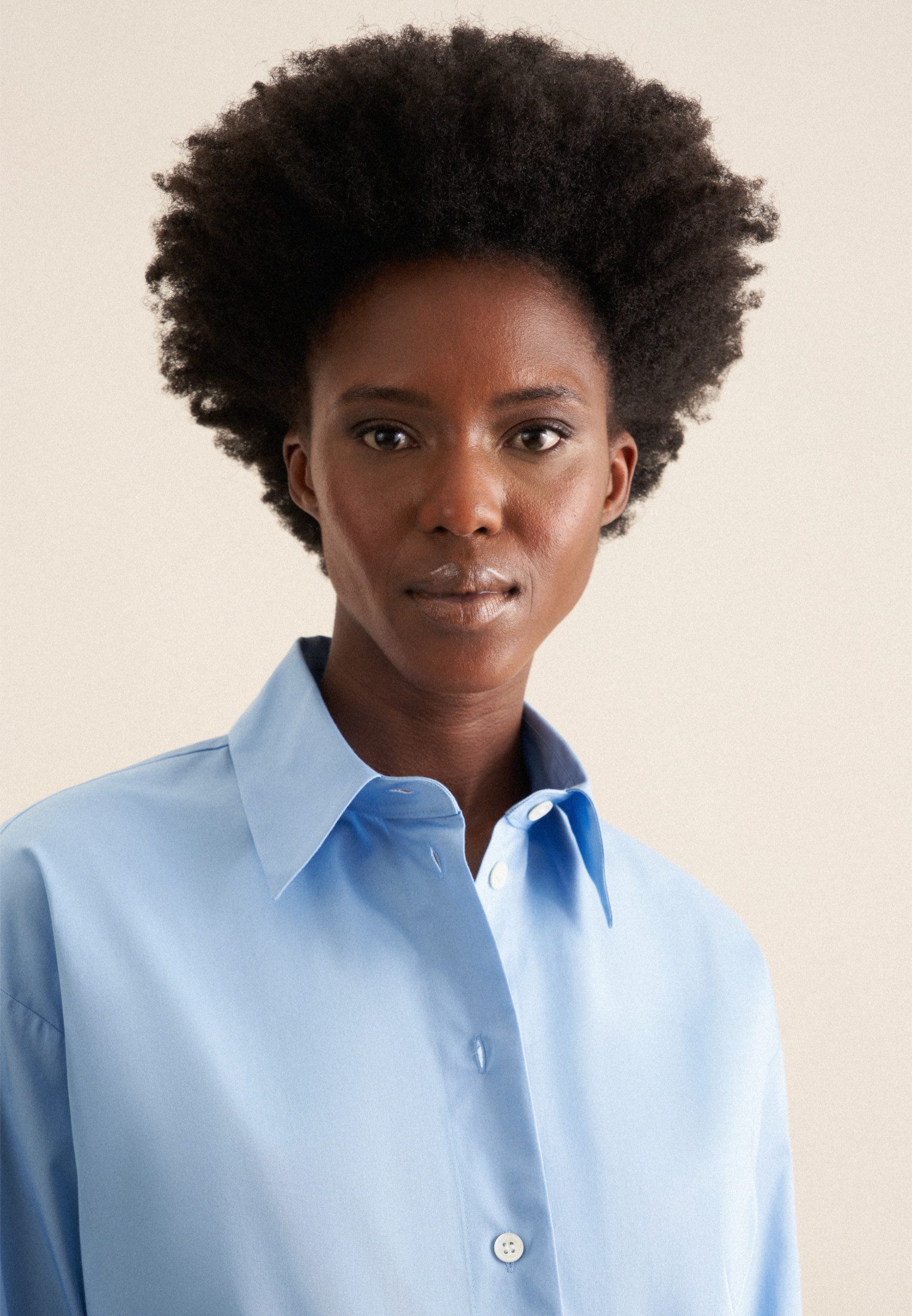 seidensticker Longbluse 1/1 Kragen Uni