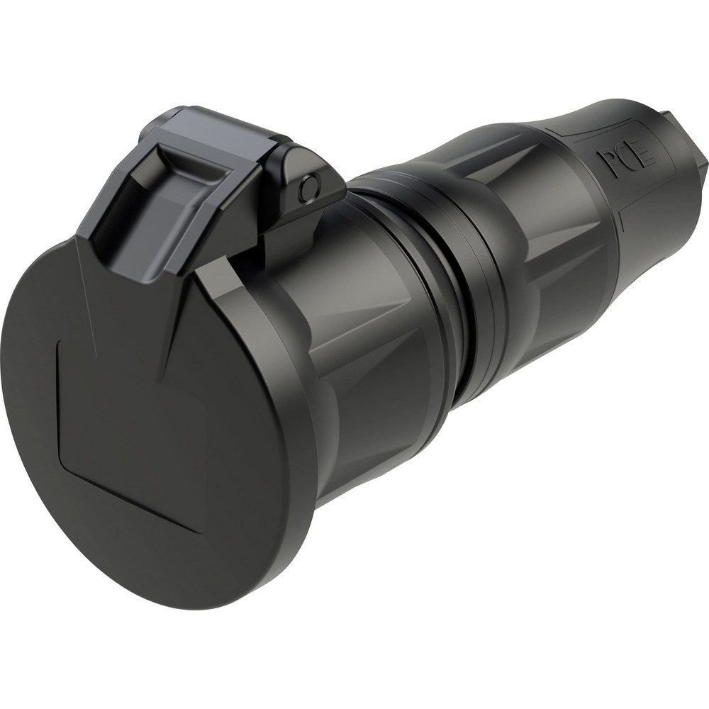PC Electric PC Electric 25712-ss Schutzkontaktkupplung Kunststoff 250 V Schwarz I Steckernetzteil