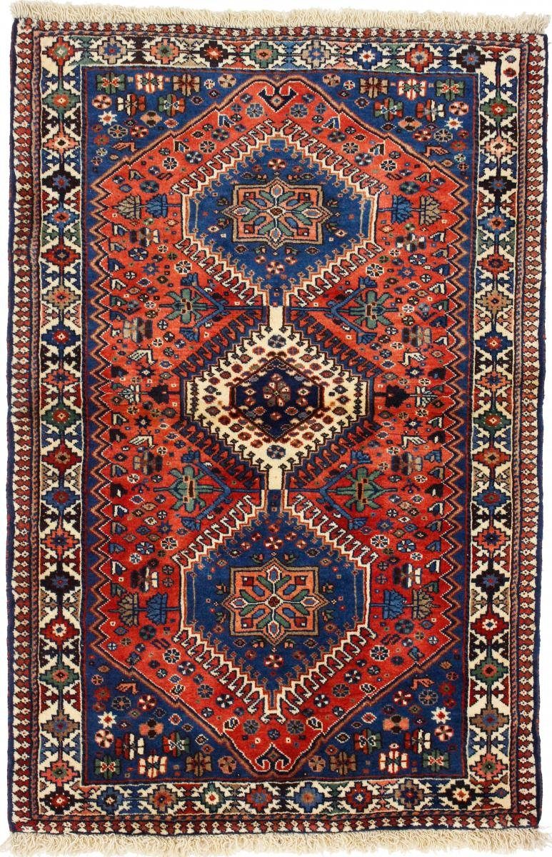 Orientteppich Yalameh Aliabad 81x123 Handgeknüpfter Orientteppich / Perserteppich, Nain Trading, rechteckig, Höhe: 12 mm | Kurzflor-Teppiche