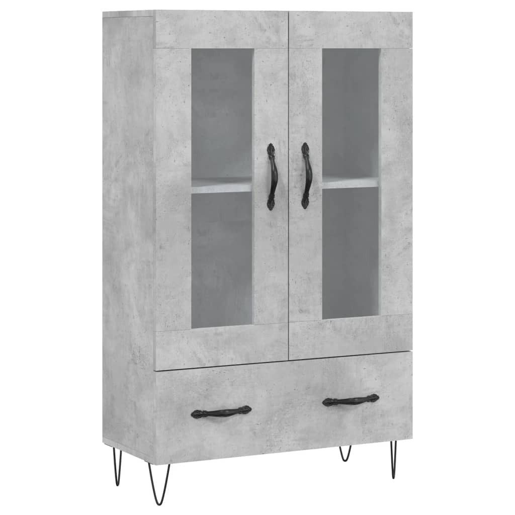 vidaXL Highboard Highboard Betongrau 69,5x31x115 cm günstig online kaufen