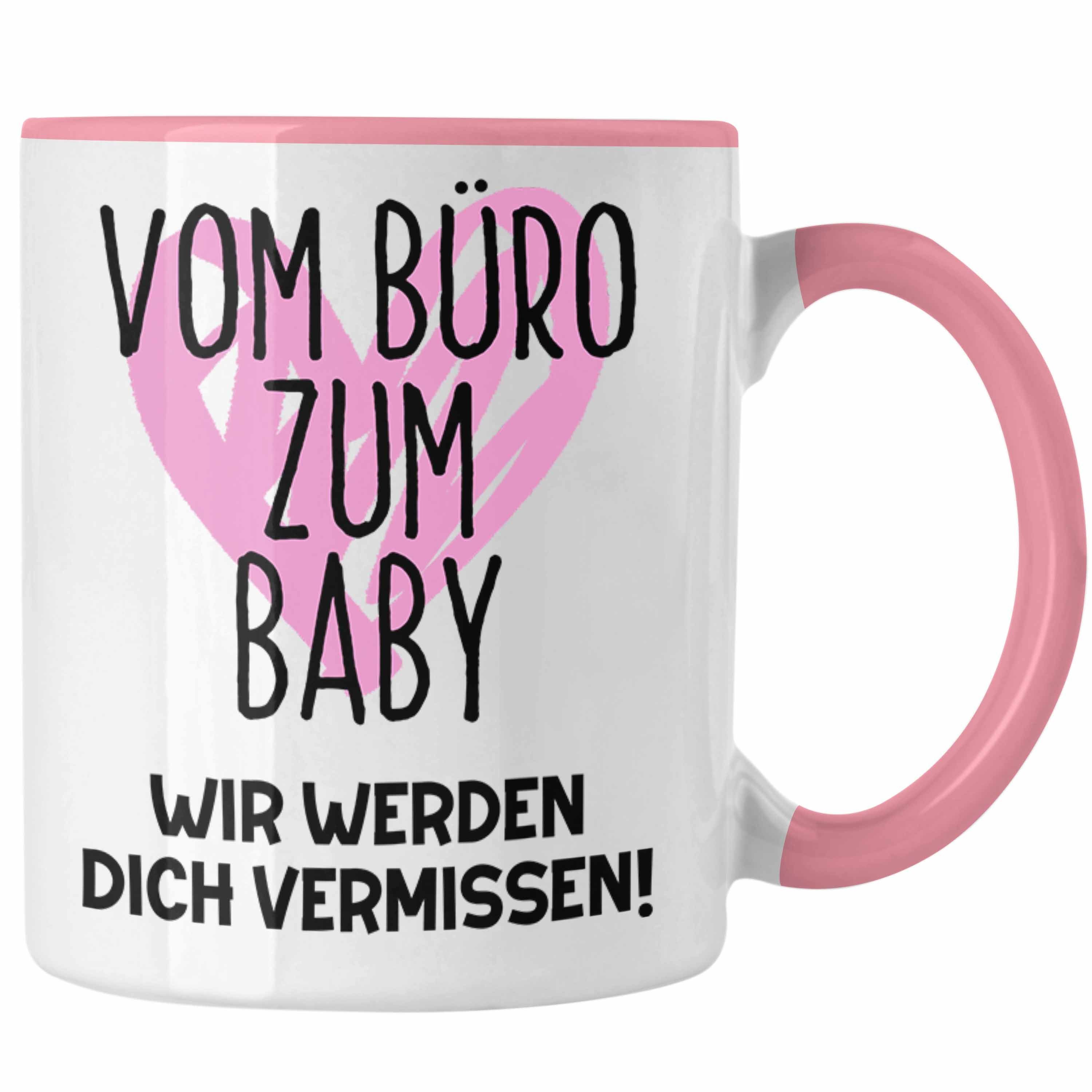 Kollegin Tasse Werdende Mama Rosa Tasse Mutterschutz Trendation Geschenk Abschieds Abschied
