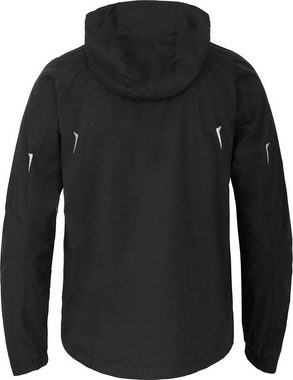 Bergson Outdoorjacke EGGEN Herren Regenjacke, Netzfutter, 12000 mm Wassersäule, Kurzgrößen, schw