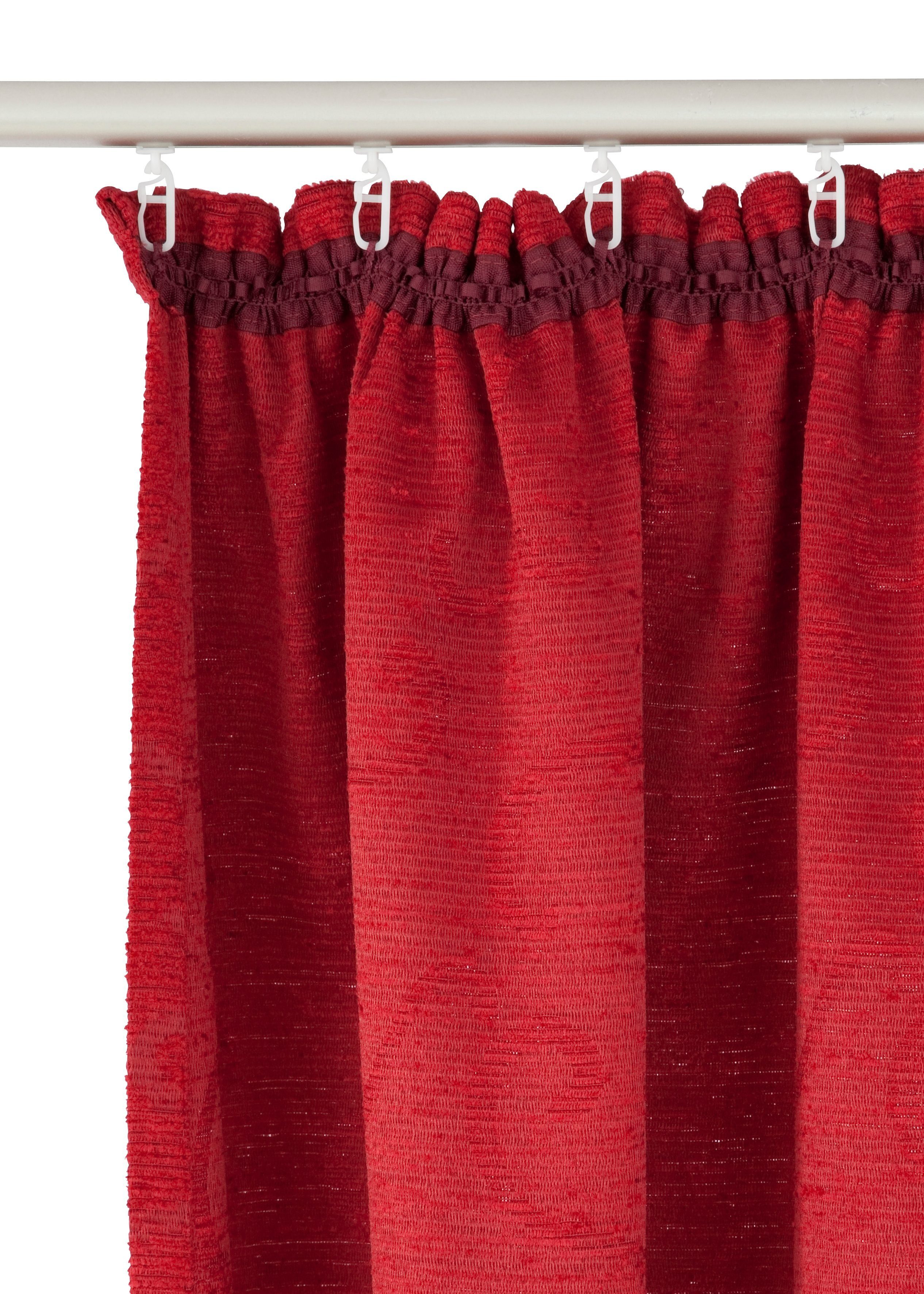 Wirth Vorhang Toco-Ranke (1 St), Kräuselband, blickdicht, Chenille