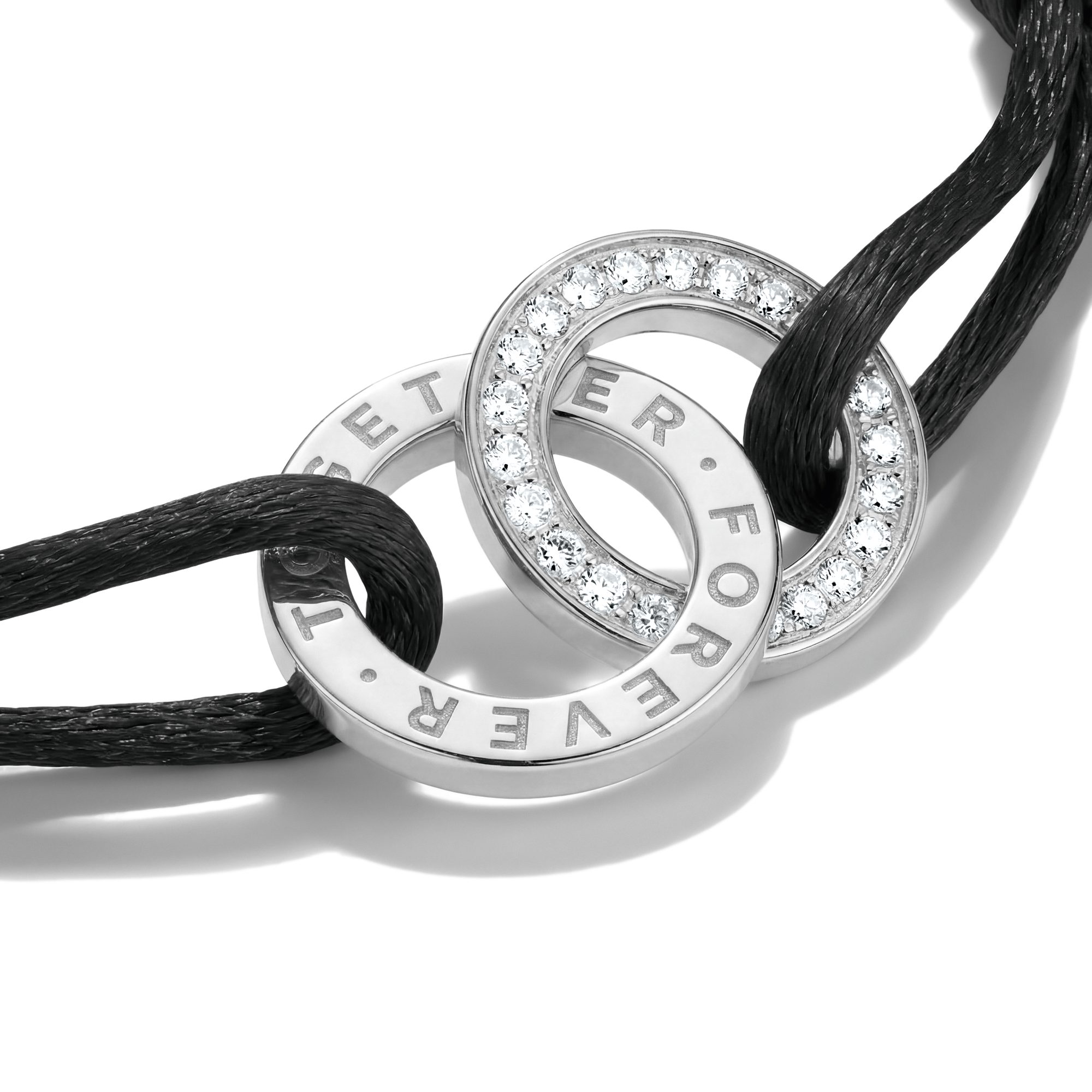 THOMAS SABO Armband Together Textilarmband, mit Zirkonia (synth)