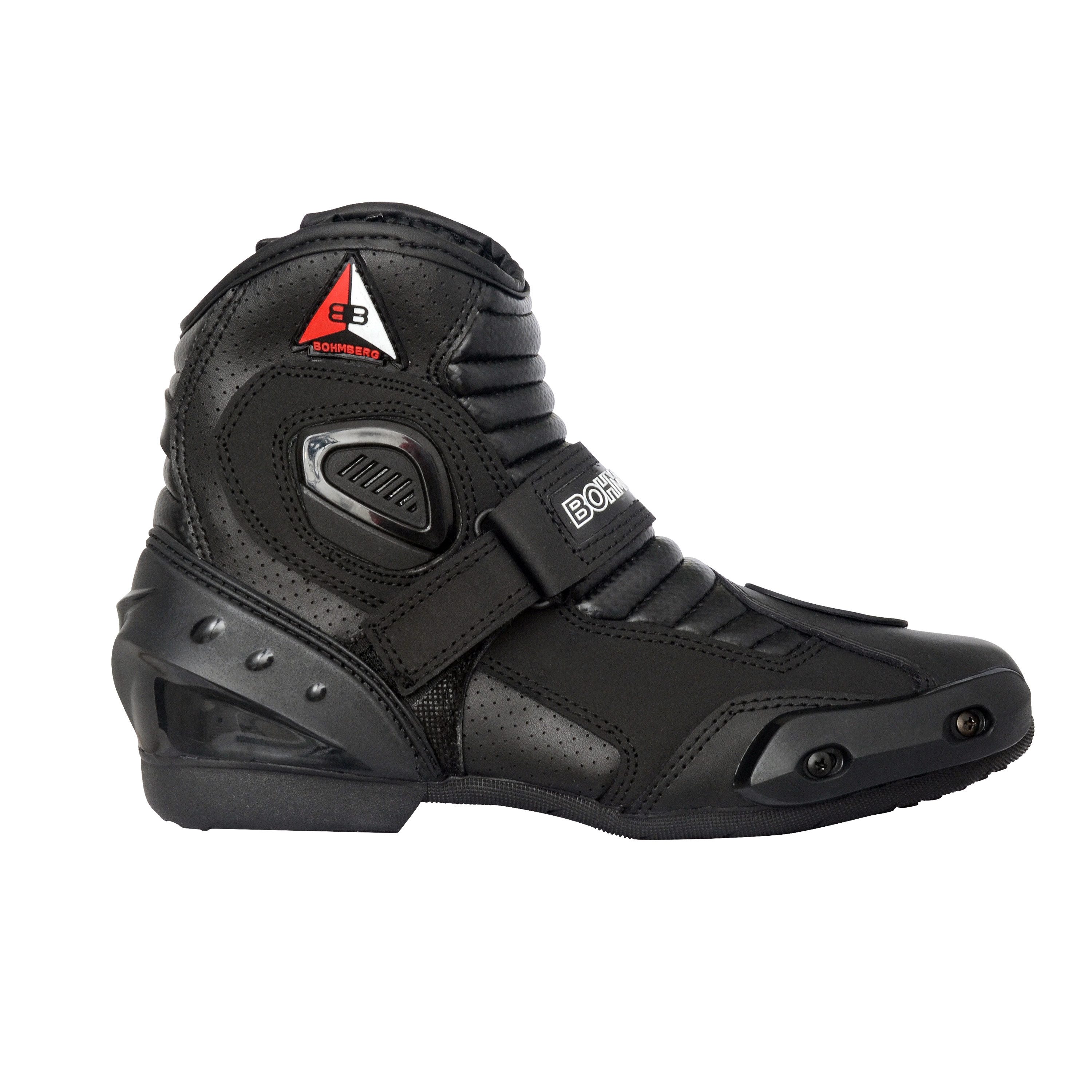 BOHMBERG Motorradstiefel aus echtem Leder / Herren / Motorradstiefel