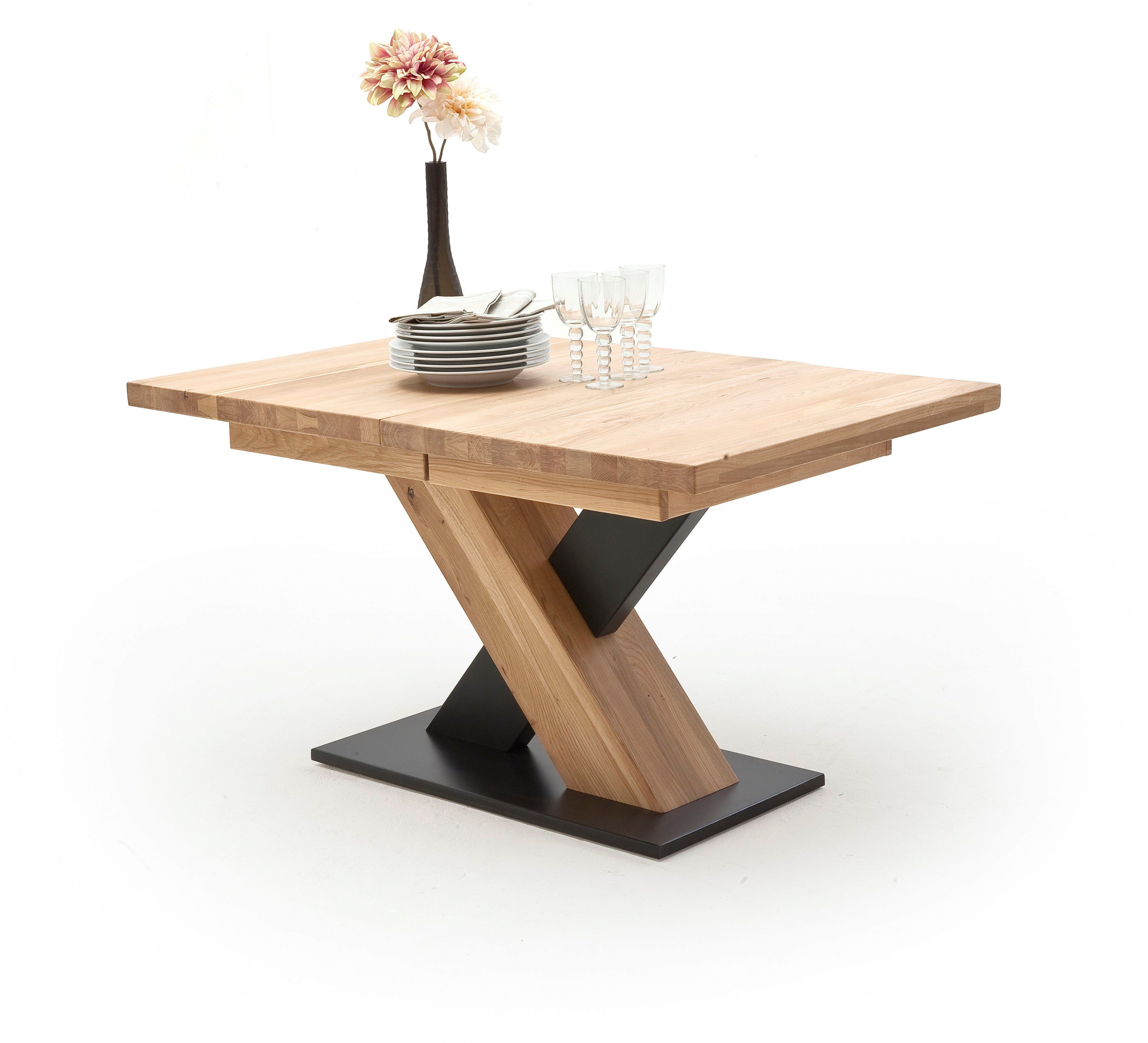 MCA furniture Esstisch Mendoza A, Esstisch Massivholz mit Synchronauszug günstig online kaufen