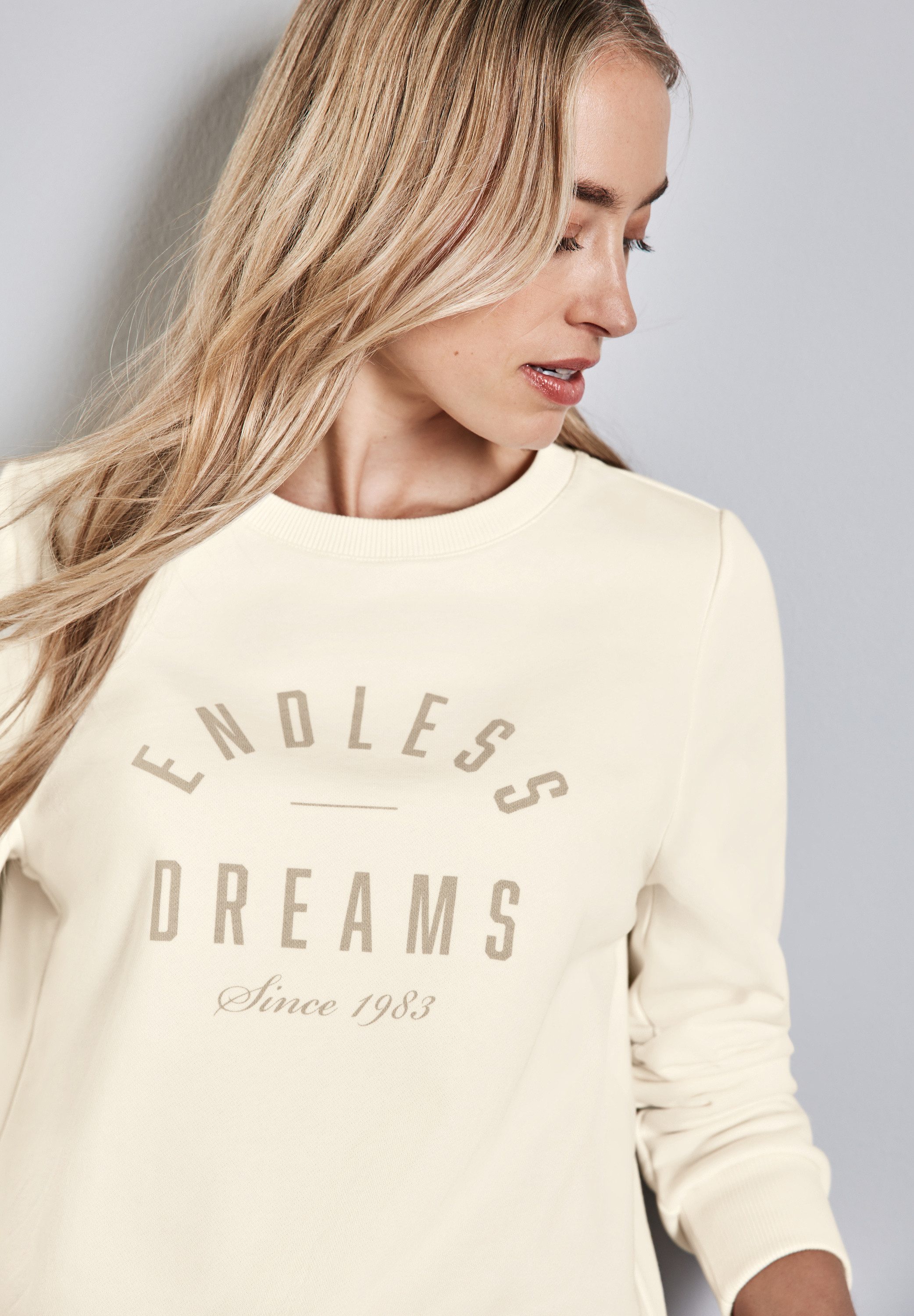 STREET ONE Sweatshirt mit Rundhalsausschnitt
