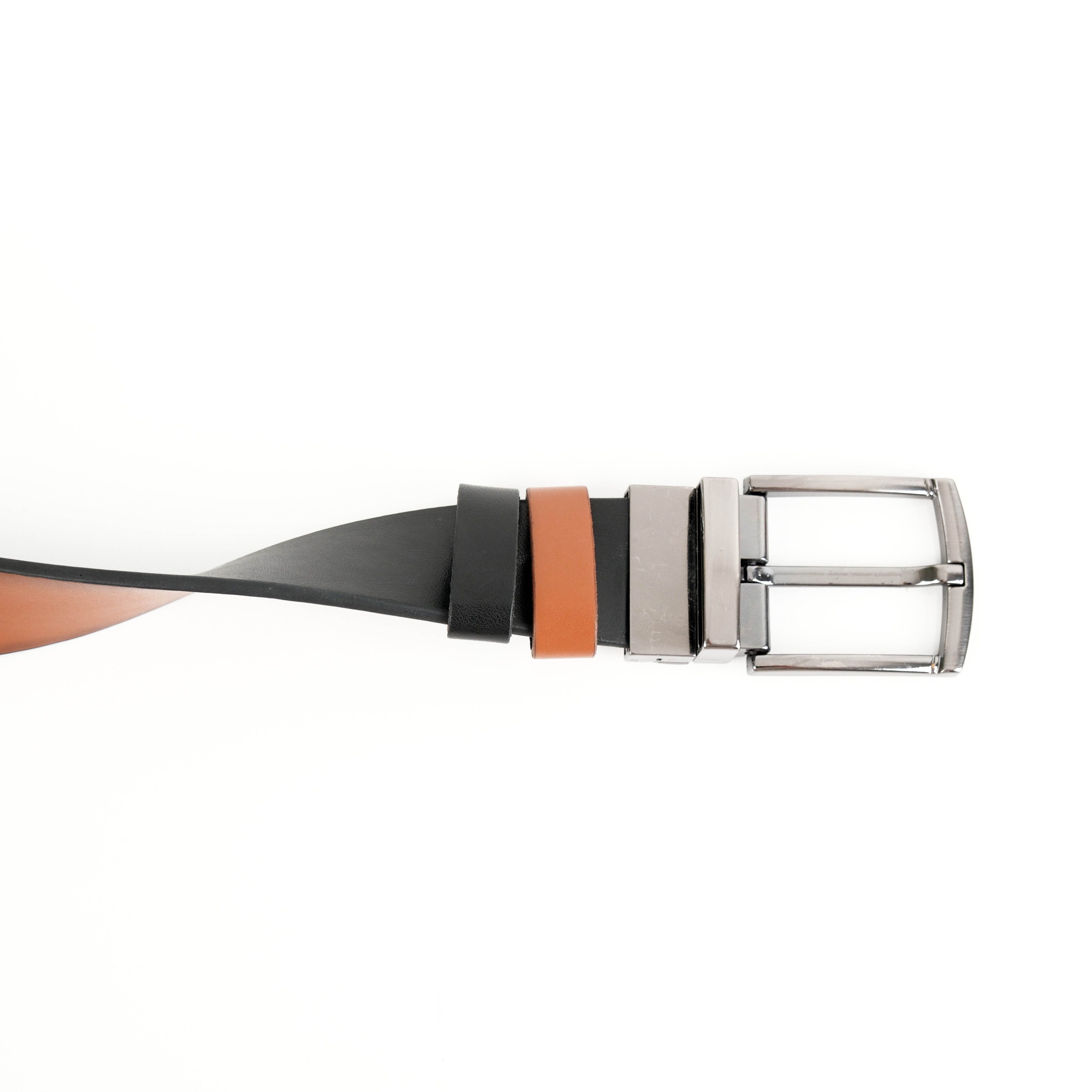 herémood Ledergürtel Wendegürtel Herren Kunstleder Gürtel Schwarz Braun drehbar, (1 Stück) (2-in-1 Wendegürtel aus Kunstleder, kürzbar, drehbare Schnalle, 1-St., Schwarz/Braun – 35 mm breit,pflegeleichtes Kunstleder,alltagstauglich) Ledergürtel Herren drehbar, robust & edel, ideales Herrengeschenk