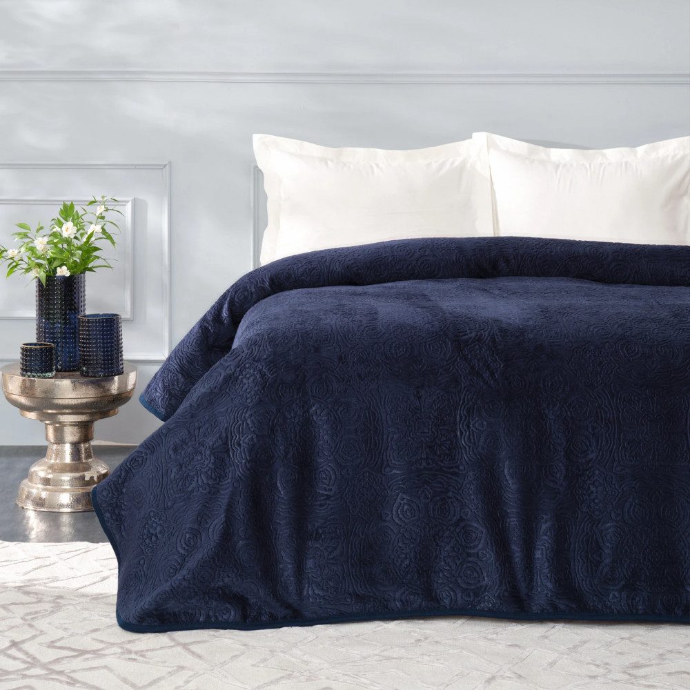 Karaca Tagesdecke Karaca Home Scala Dunkelblau günstig online kaufen