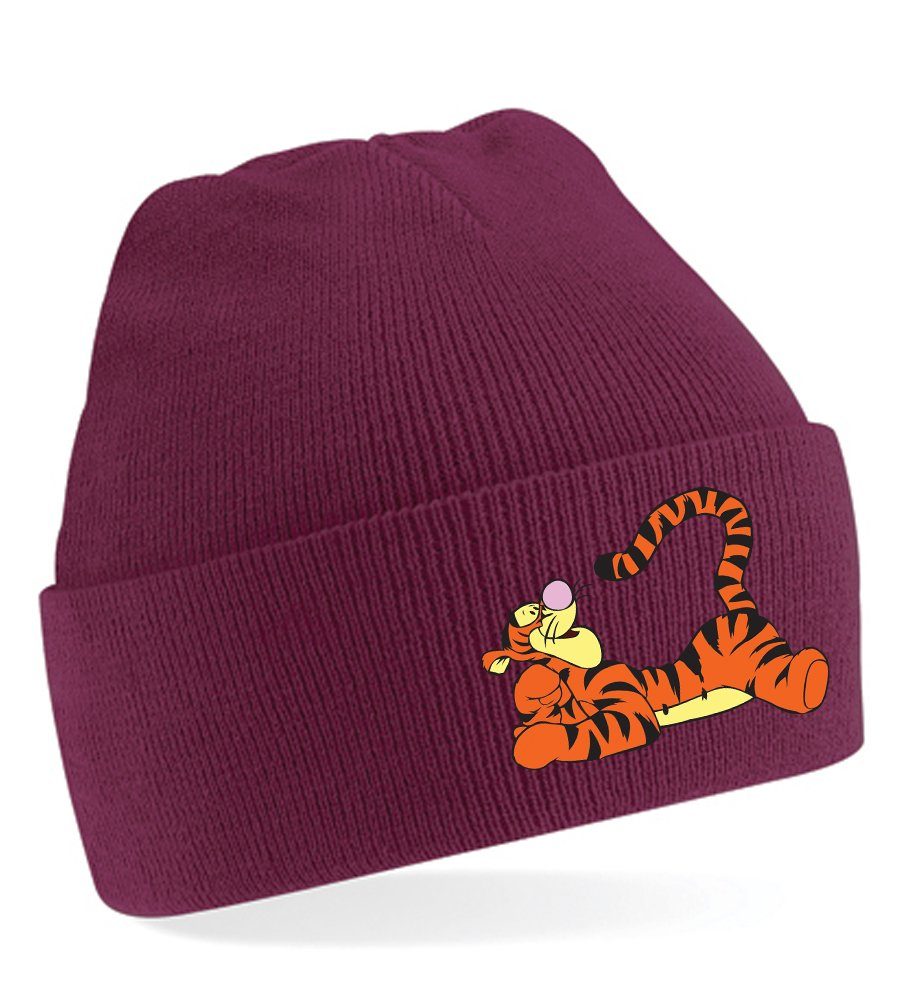 Brownie Tigger Comic Cartoon Blondie Honey Mütze Unisex Winnie Puh & Burgund Erwachsenen Beanie