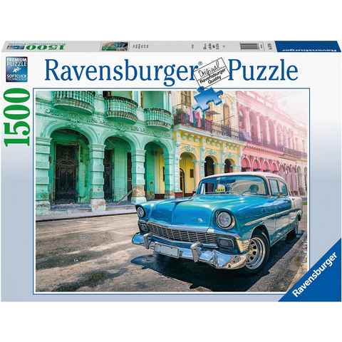 Ravensburger Puzzle Cars Cuba, 1500 Puzzleteile, Made in Germany, FSC® - schützt Wald - weltweit