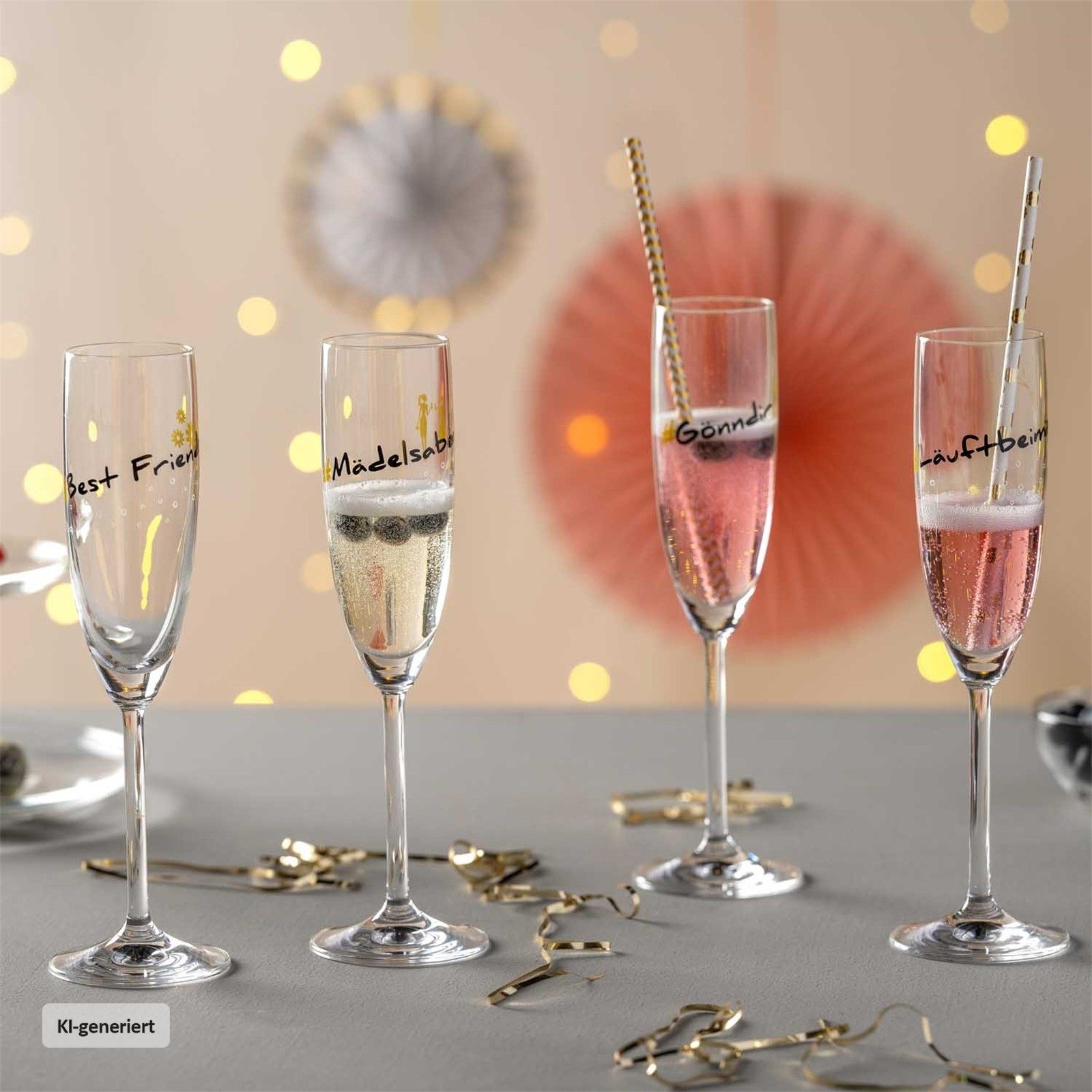 LEONARDO Sektglas Sektglas 200 ml 'Läuftbeimir' PRESENTE, 1-tlg., Glas, Champagnerglas