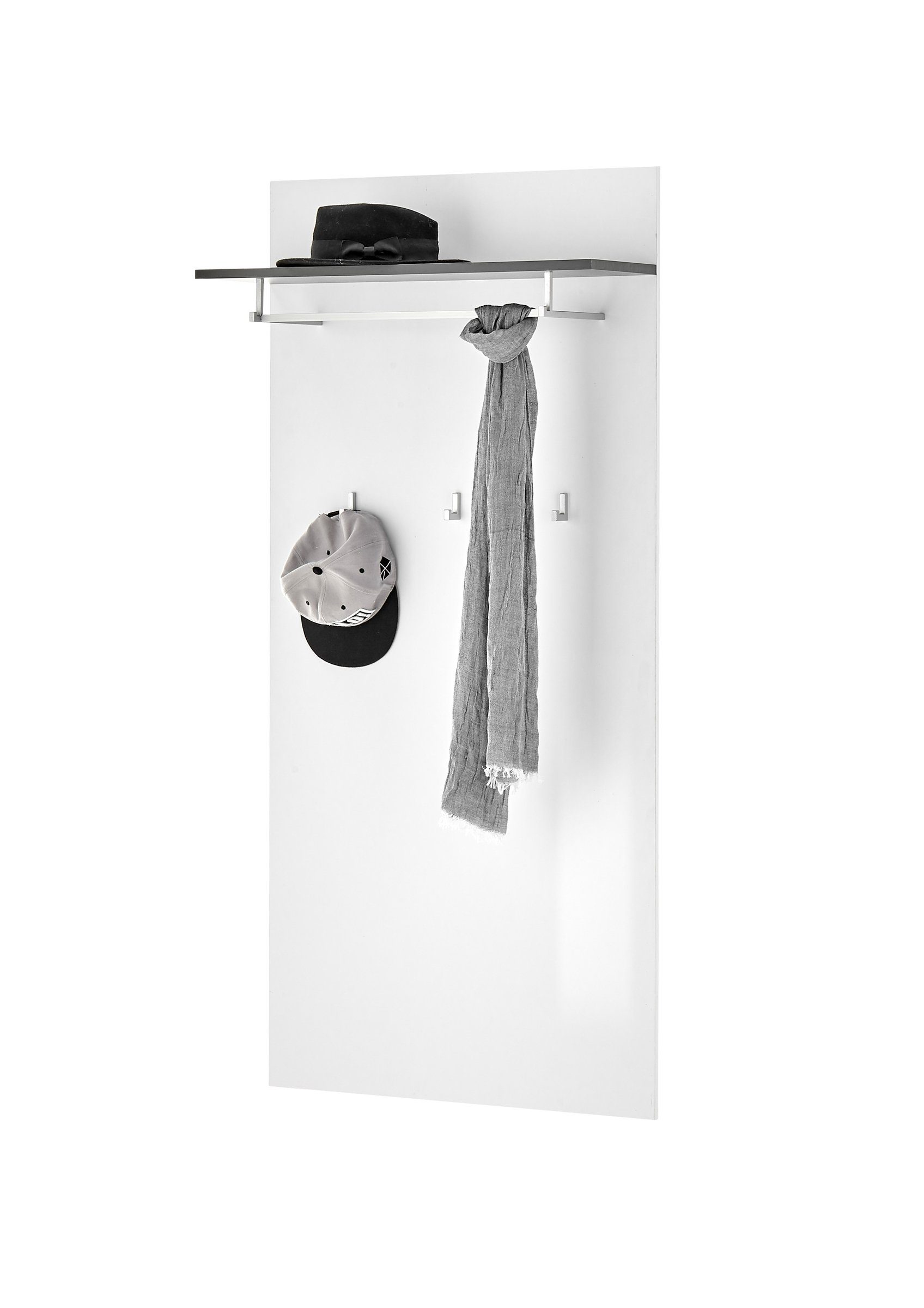 PREISBRECHER Garderobenpaneel Boston, in Weiß hochglanz. Abmessungen (BxHxT günstig online kaufen