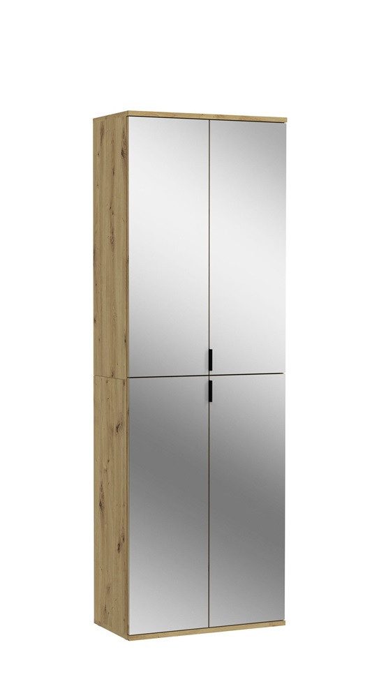 xonox.home Kleiderschrank Garderobenschrank Projekt X groß, Artisan Eiche, Spiegeltüren 70 cm