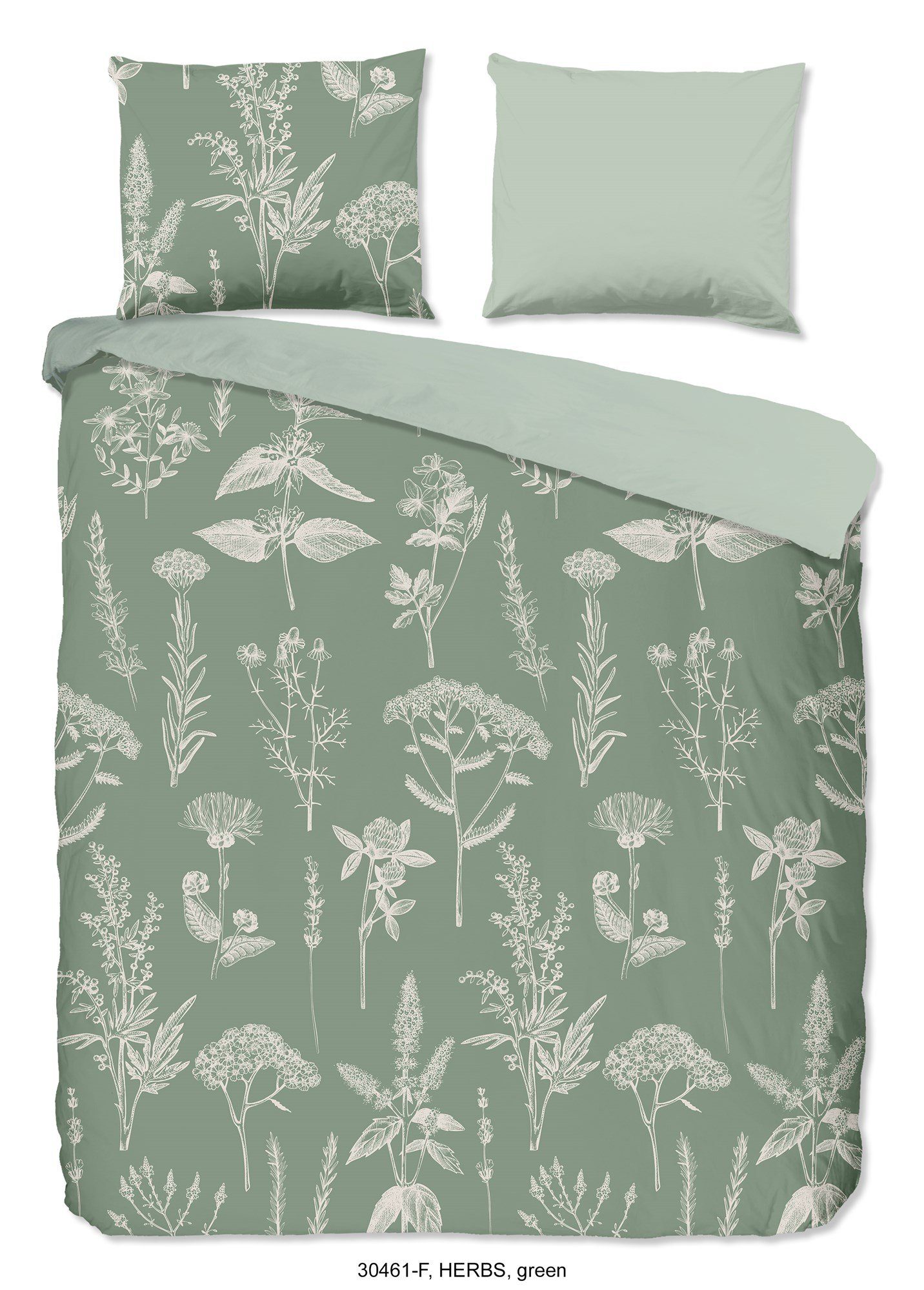 good morning Bettwäsche HERBS Bettwäsche-Set Bettbezug & Kissenbezüge, flan günstig online kaufen