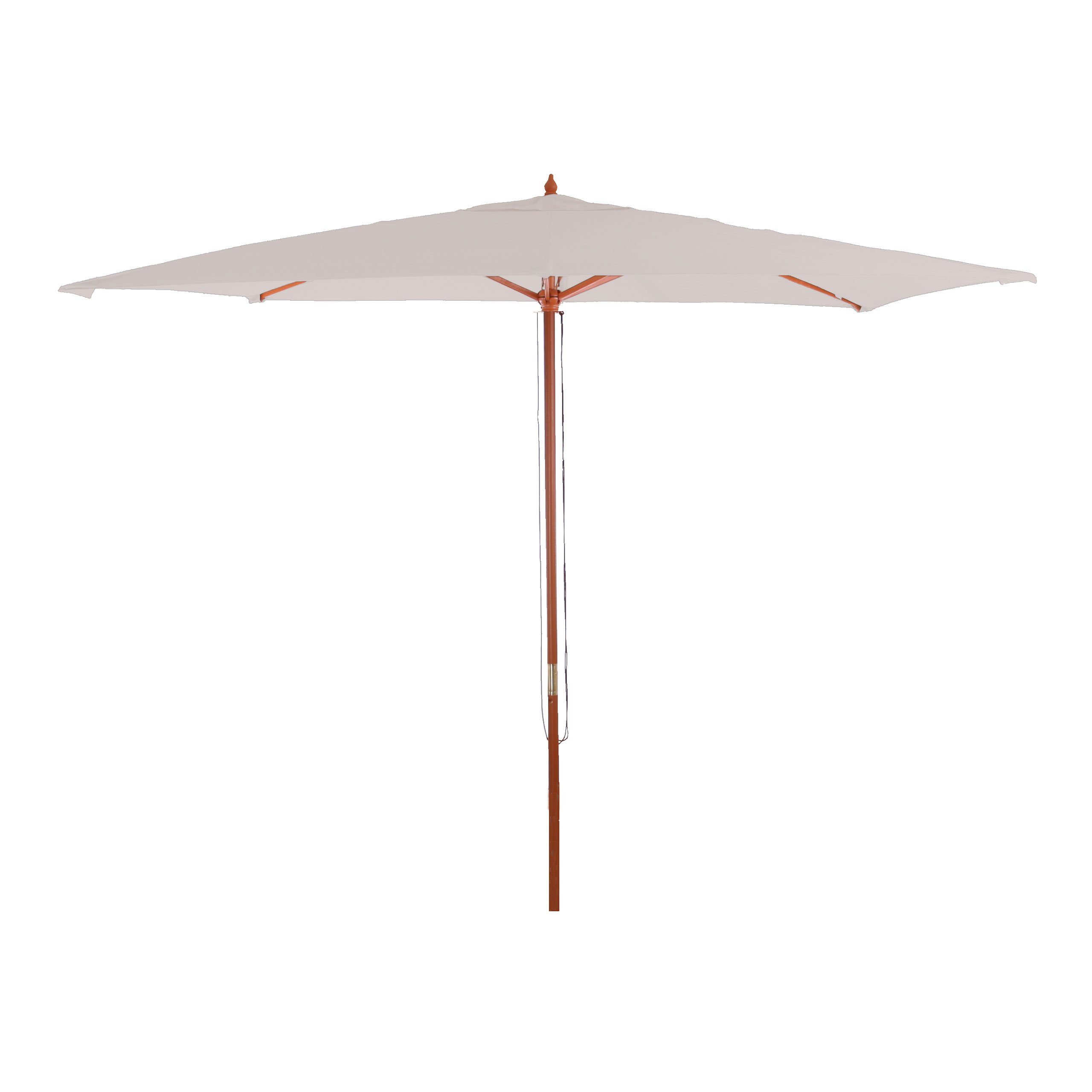 MCW Sonnenschirm Lissabon-S, LxB: 300x300 cm, Wasser- und Schmutzabweisend, Windöffnung, Handseilzug