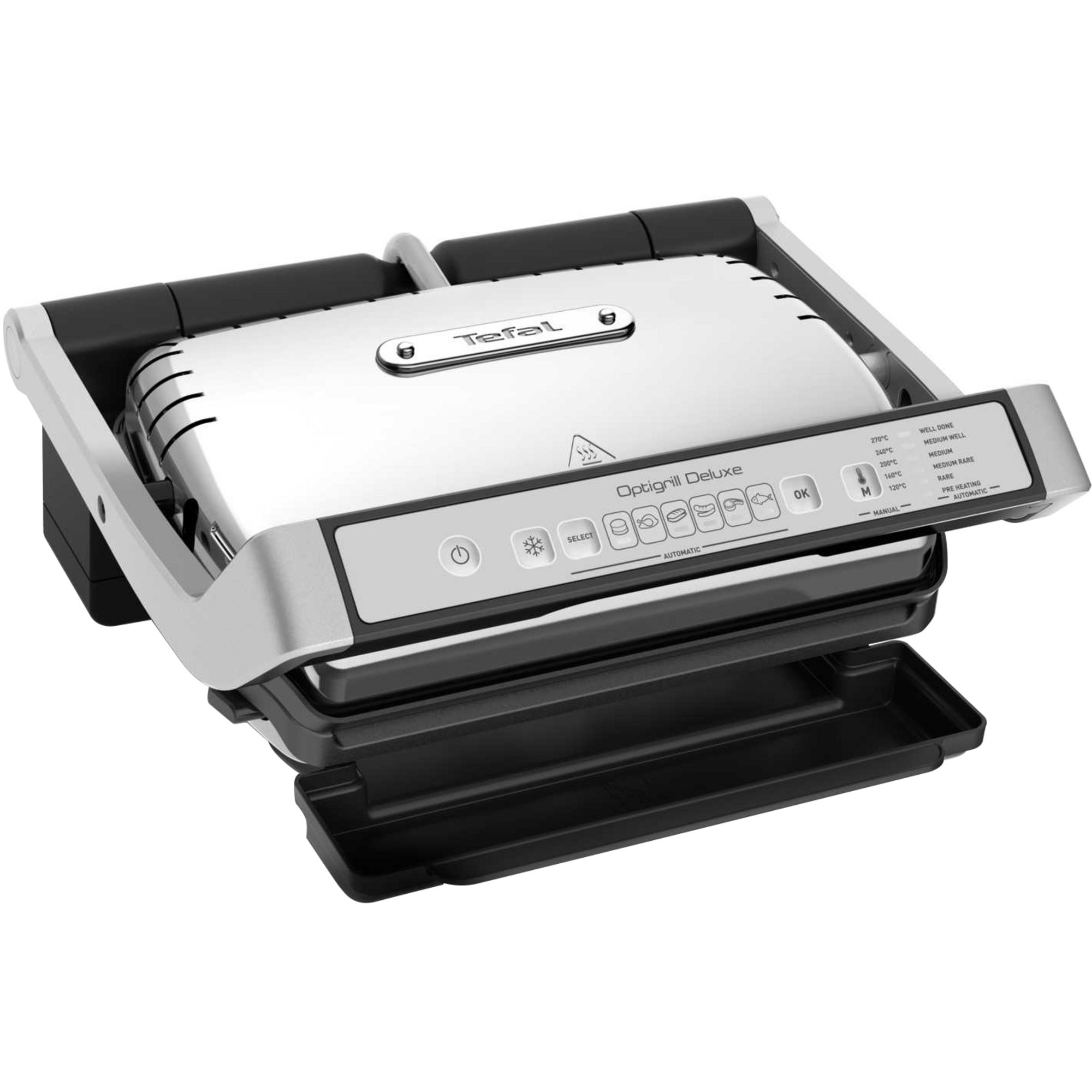 Tefal Elektro-Standgrill Tefal Optigrill Deluxe GC707D, Kontaktgrill, (2.000 Watt)