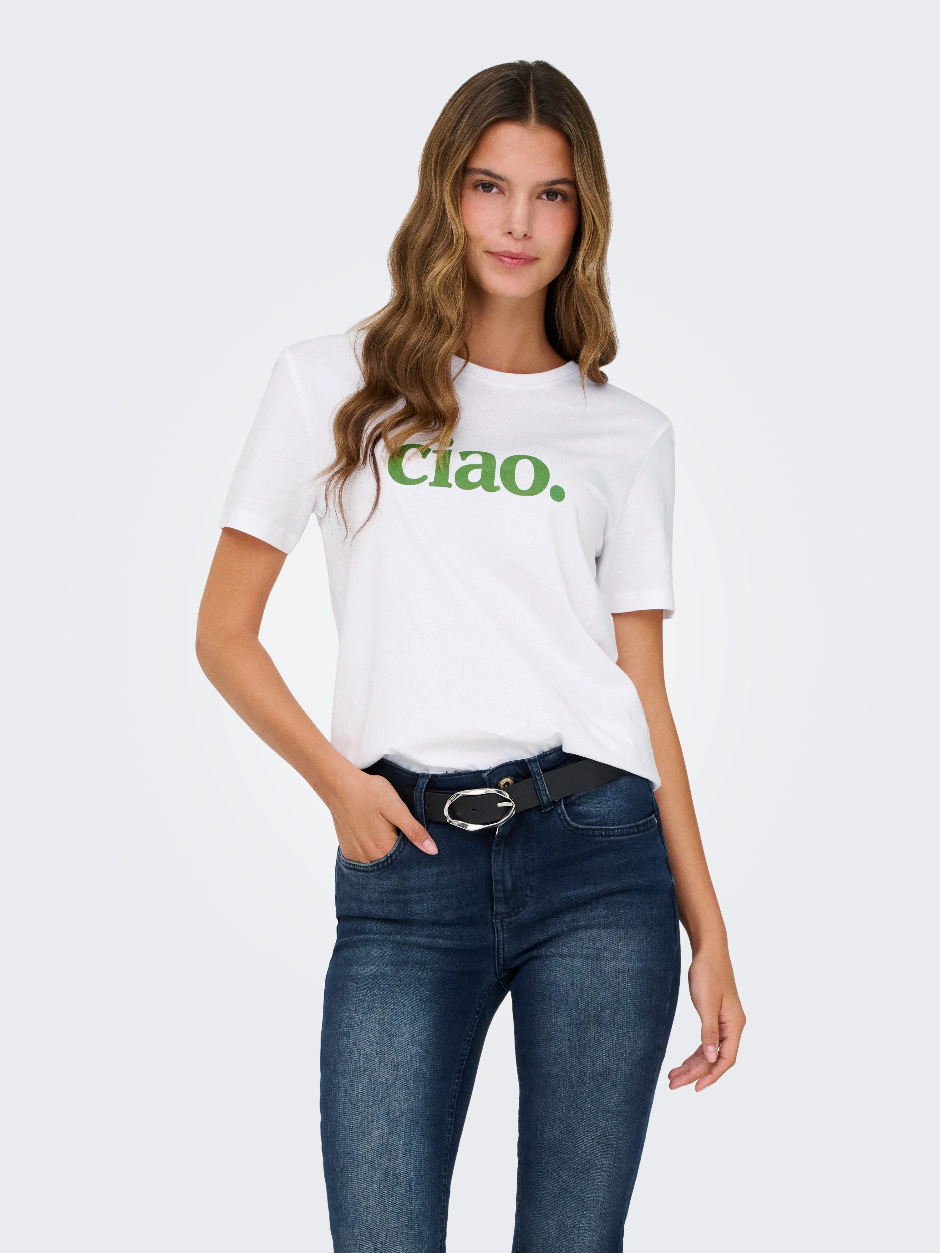 ONLY Kurzarmshirt ONLMIA S/S PRINTED CS JRS günstig online kaufen