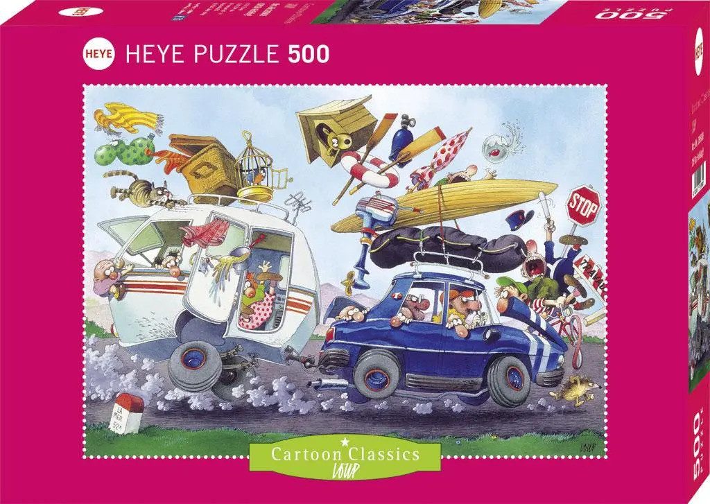 HEYE Puzzle Off On Holiday! Puzzle 500 Teile, 500 Puzzleteile