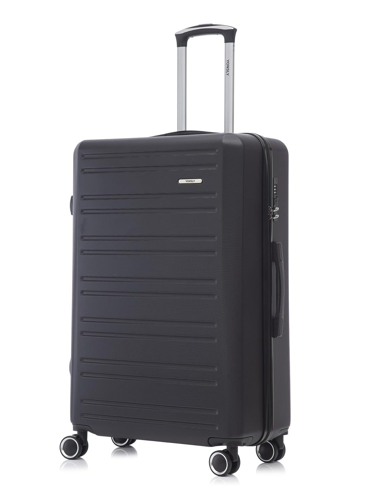 YONSLY Koffer Trolley Reisekoffer, Handgepäck Kabinenkoffer mit Zahlenschloss, 4 Rollen, Wasserabweisend Stoßfest Robust