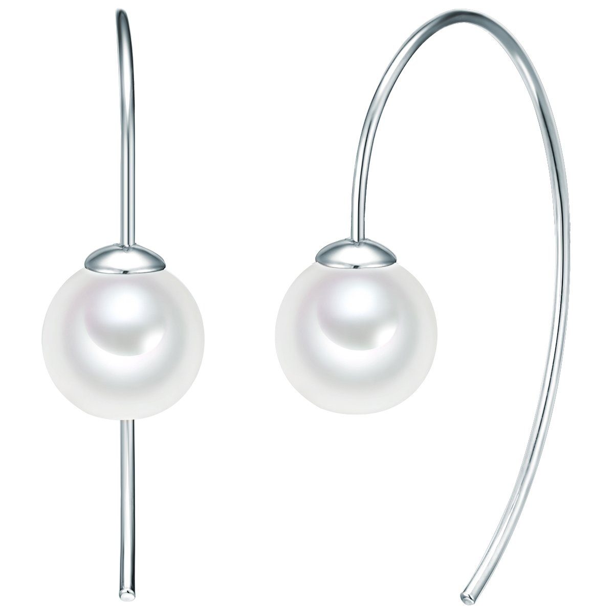 Perlenohrringe silber