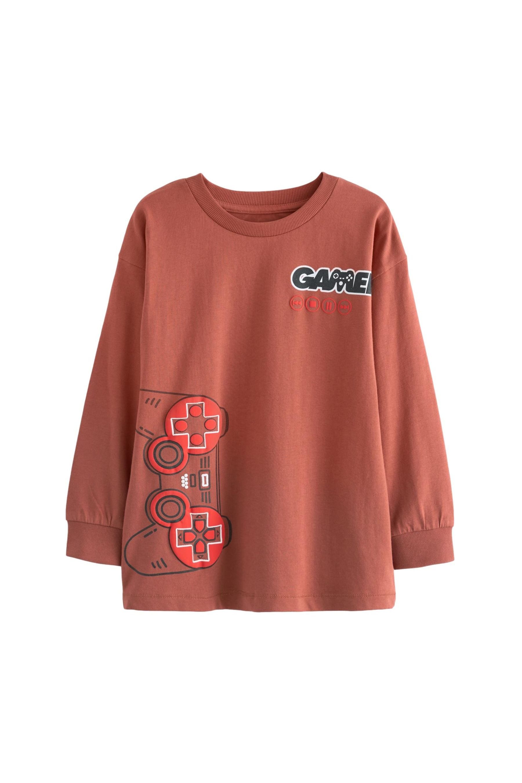 Next Langarmshirt Langärmeliges Grafik-T-Shirt (1-tlg) günstig online kaufen