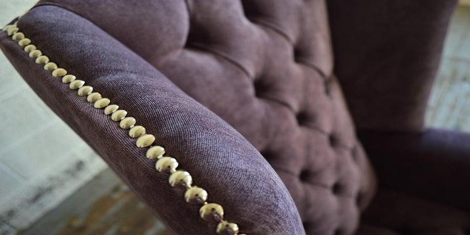 Xlmoebel Ohrensessel Chesterfield Ohrensessel in edlem Bezug und bequemer Polsterung (1-St., Ohrensessel (1Sitzer), Hergestellt in Europa