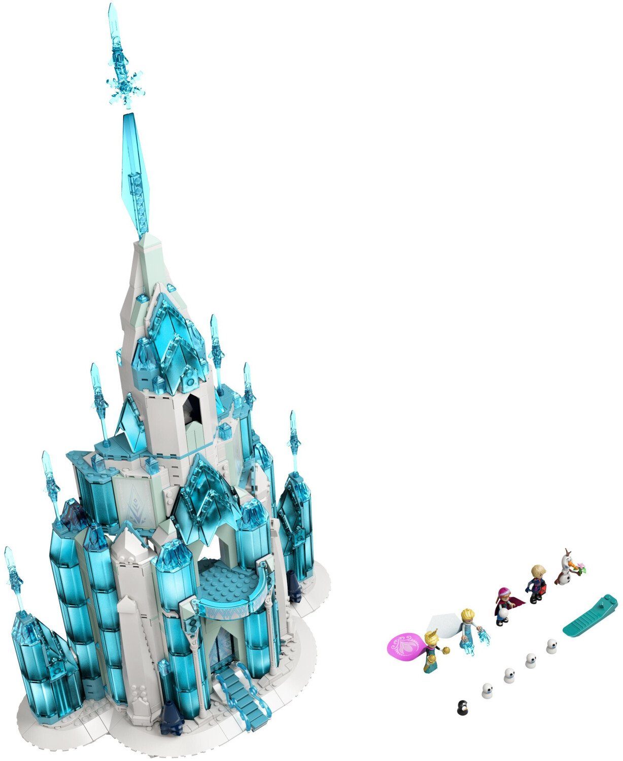 LEGO® Disney Princess Der Eispalast LEGO 43197 Frozen Schloss Konstruktions-Spielset, (1709 St)