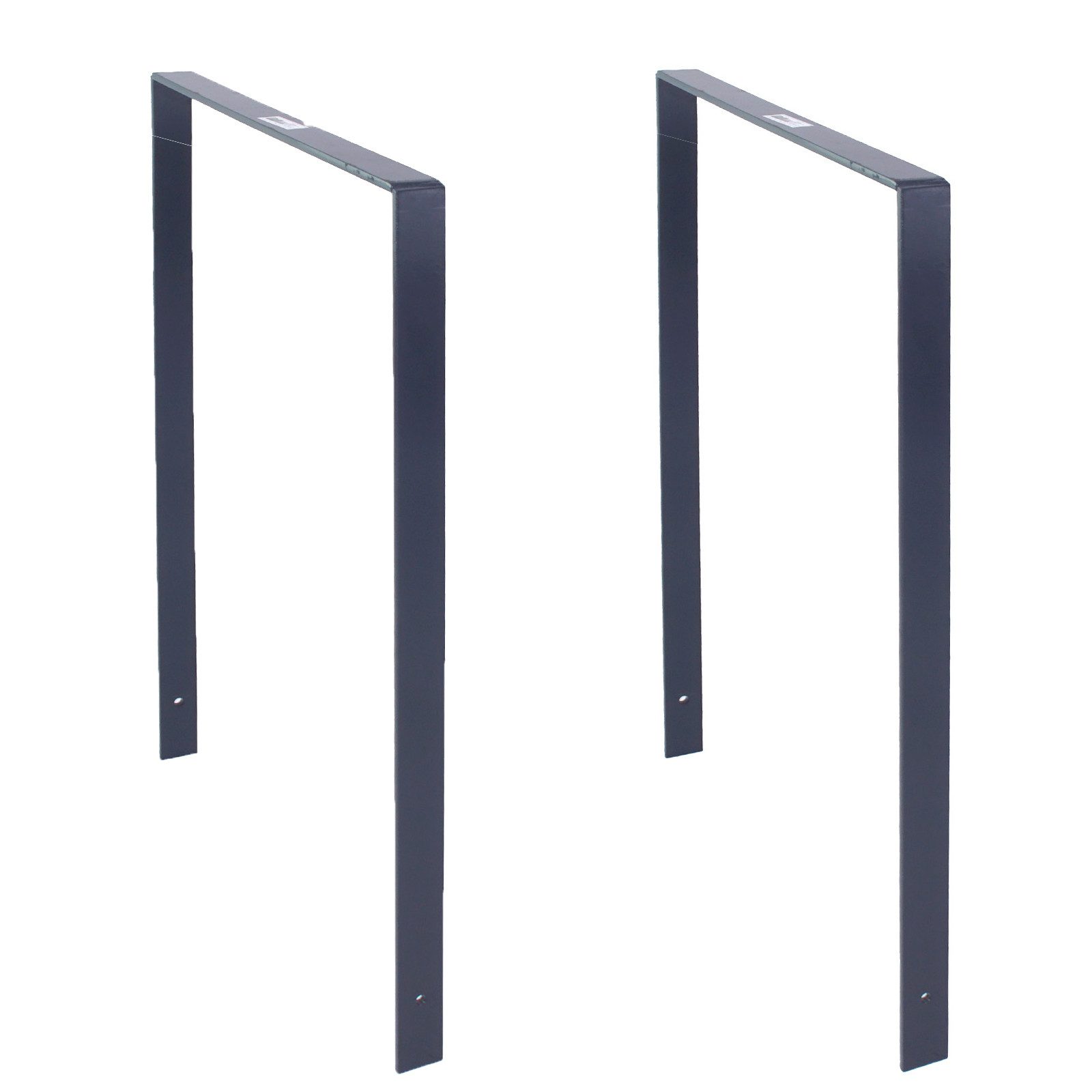 TRUTZHOLM Fahrradständer Fahrradanlehnbügel 115 x 76 cm Flachstahl 13 mm Fahrradständer Typ U (2er Set), zum Einbetonieren,Anthrazit