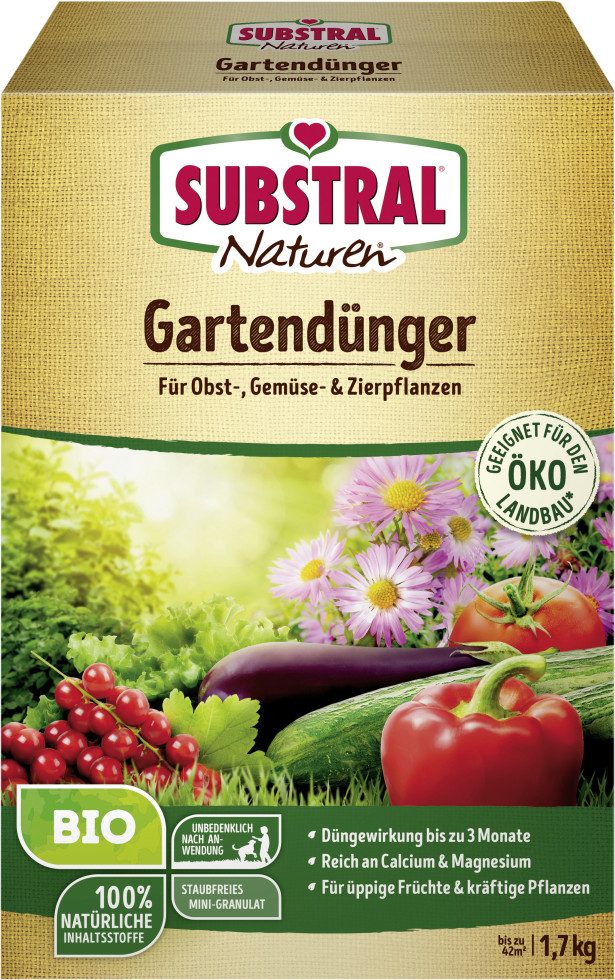Substral Gemüsedünger Naturen Bio Gartendünger 1,7 kg, Bio
