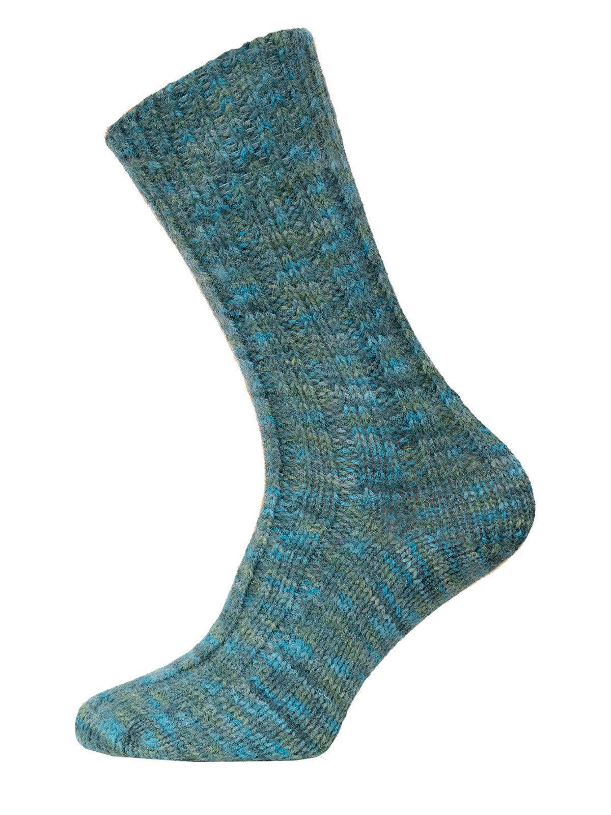 HomeOfSocks Socken 100% Schurwoll Socken Bunt Warm Warm und Dick 100% Schurwolle Handgestrickt-Optik