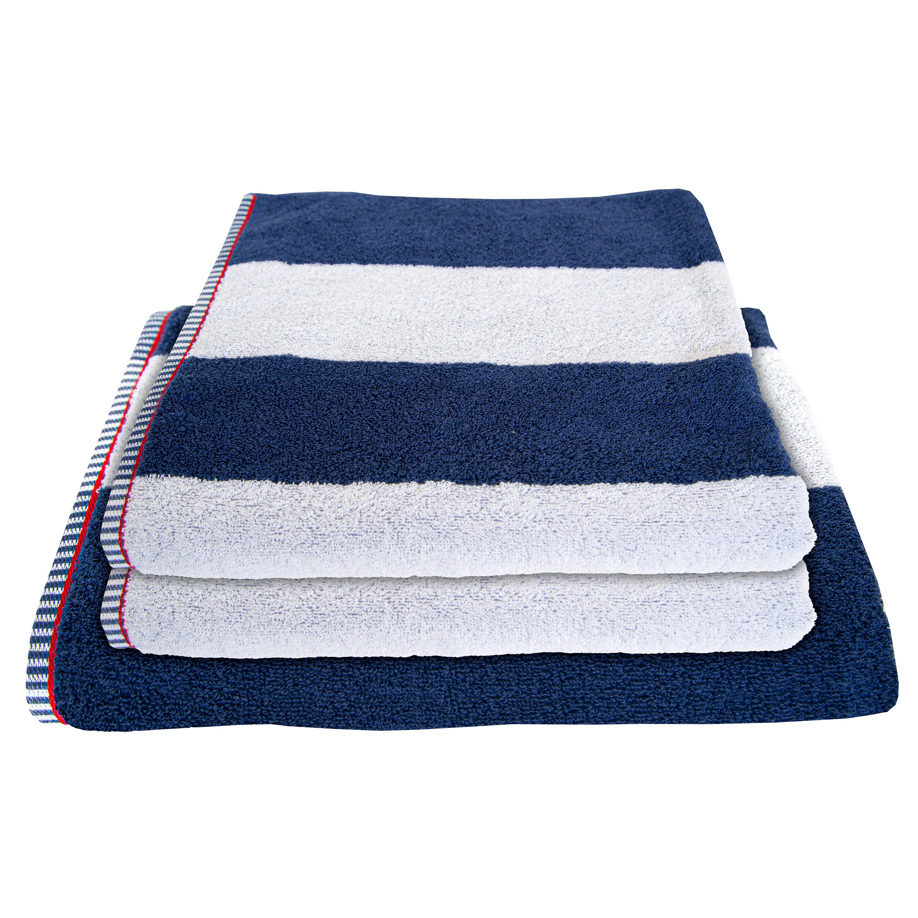 Dyckhoff Handtuch Maritim, Block Stripe, Frottier (1-St)