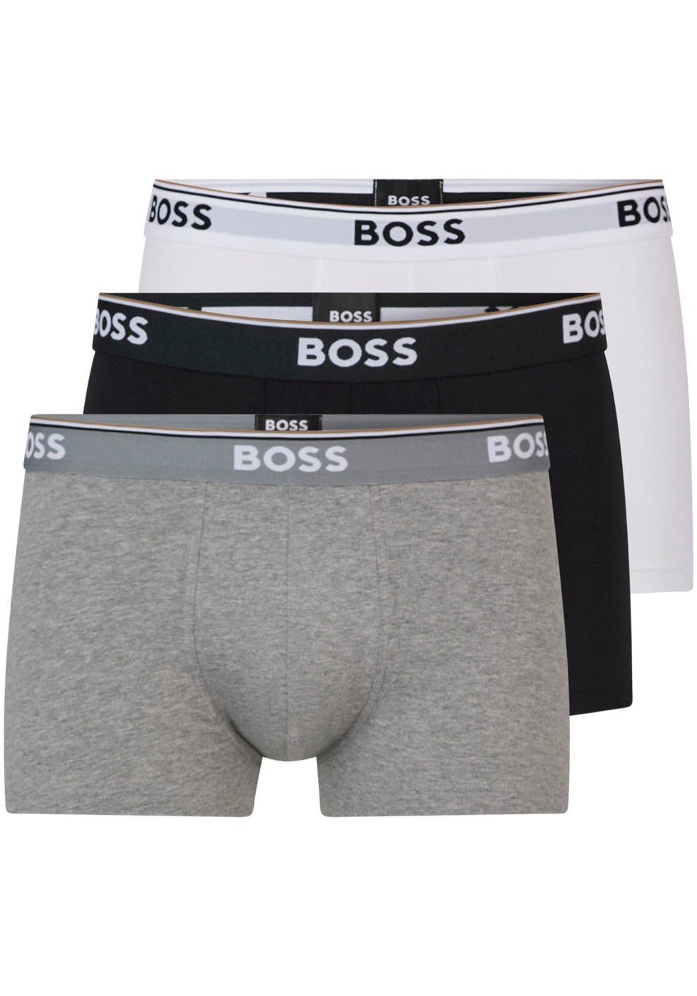 BOSS Boxer (Packung, 3-St., 3er-Pack) mit BOSS Schriftzug auf dem Bund