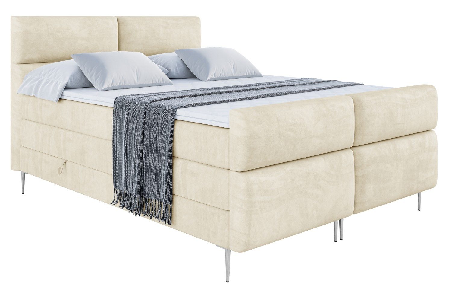 ALTDECOR Boxspringbett BOXI3-F-Z KING (Multipocket-Matratze H4, günstig online kaufen