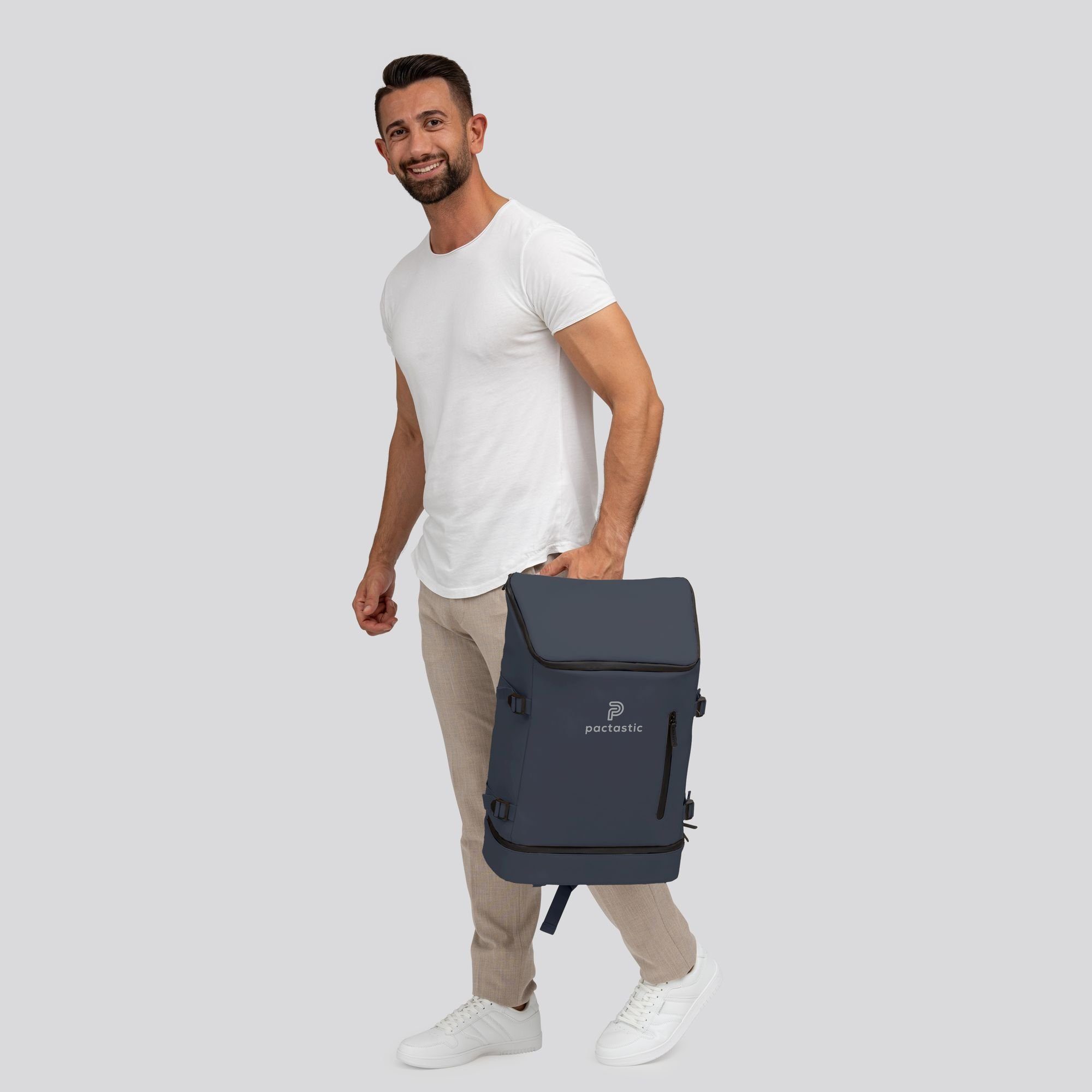 Pactastic Collection, Daypack Veganes blue Urban dark Tech-Material