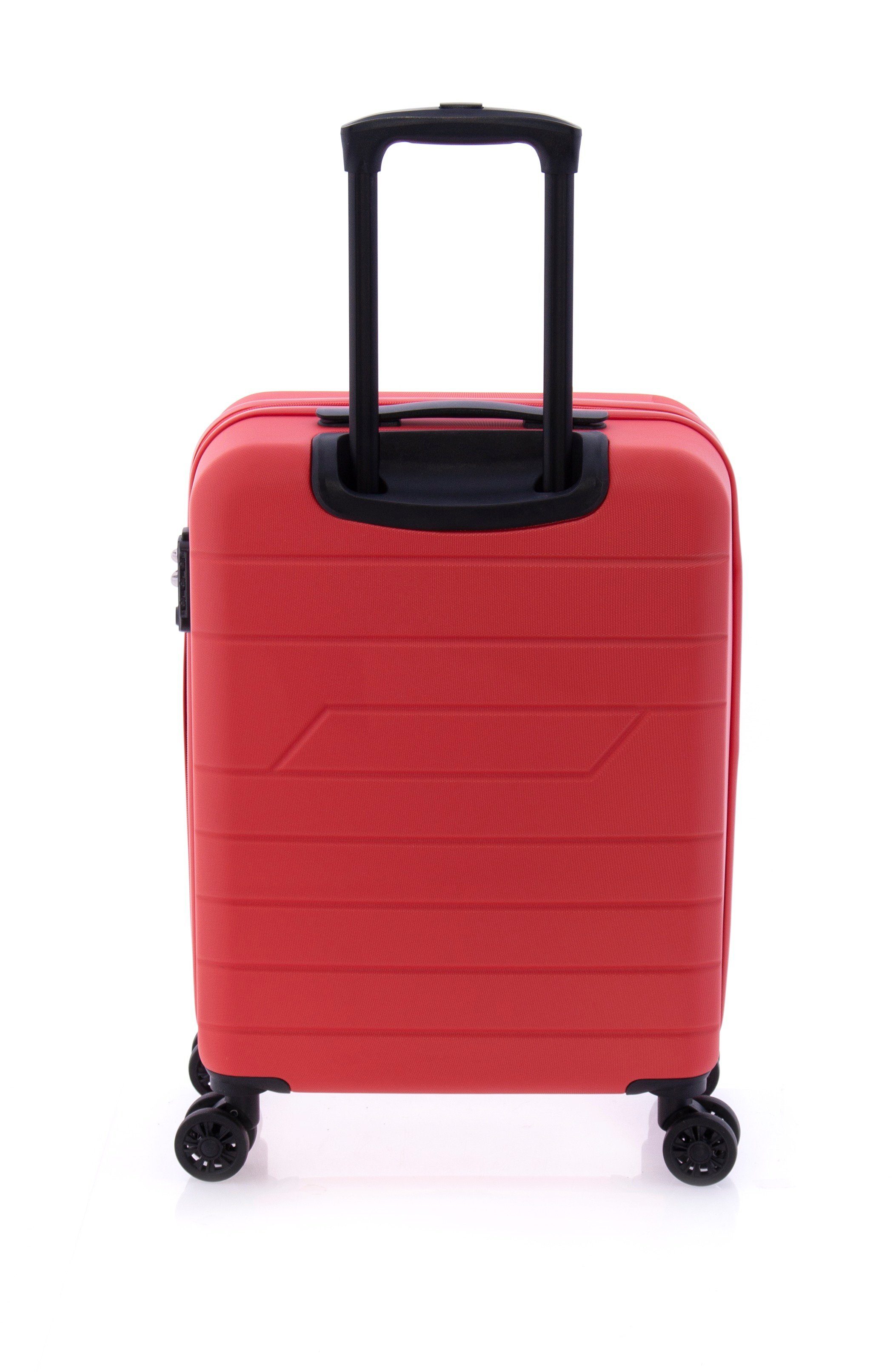 GLADIATOR Handgepäck-Trolley Koffer - Volumen: rot, Farben: Dehnfalte, Liter, 36/40 4 TSA-Schloss, blau, 55 gelb schwarz, minzgrün, cm, Rollen, hellblau