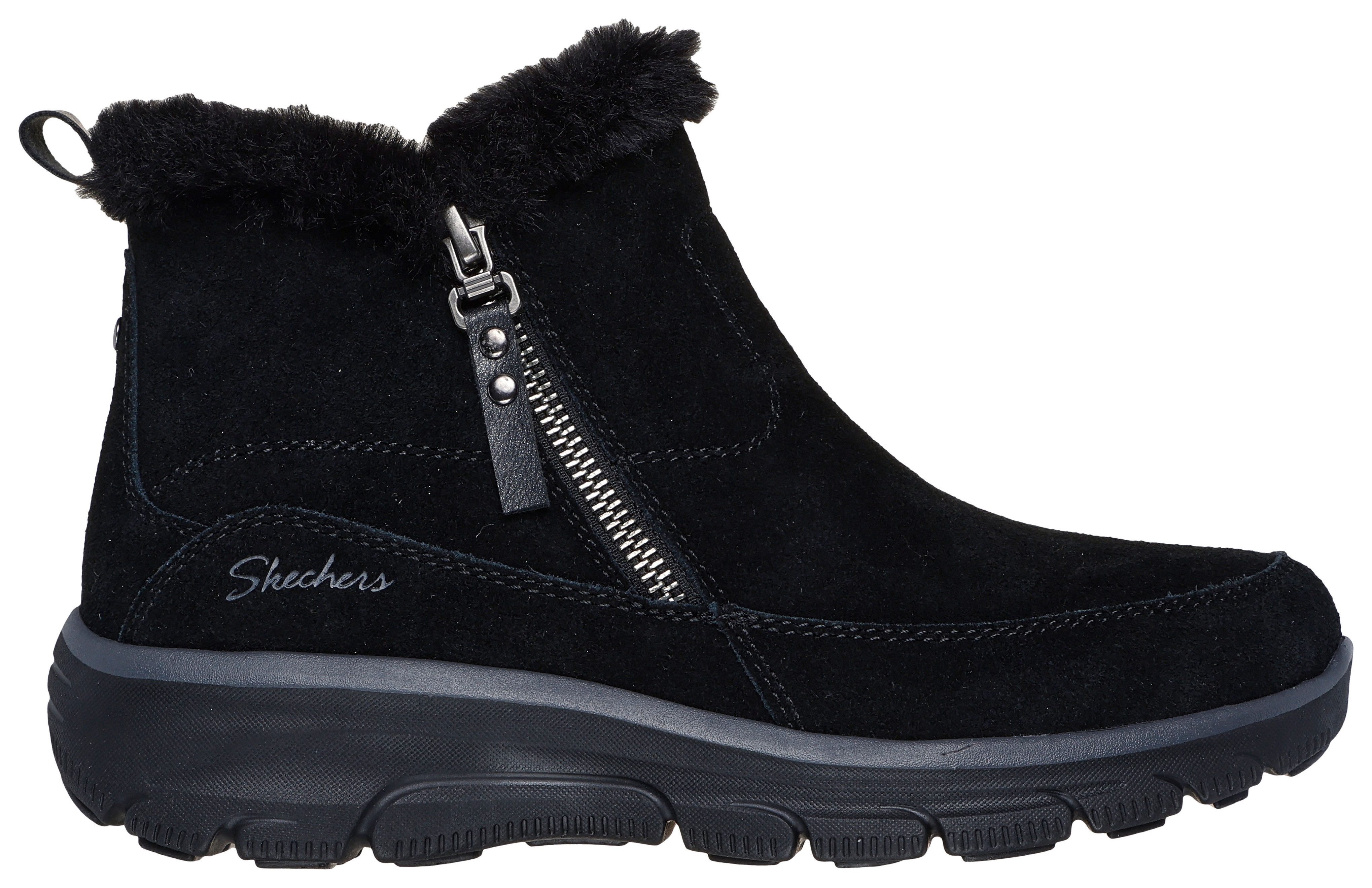 Skechers EASY GOING-COOL ZIP Winterboots Winterschuh, Reißverschlussstiefel mit 3M Scotchgard-Imprägnierung