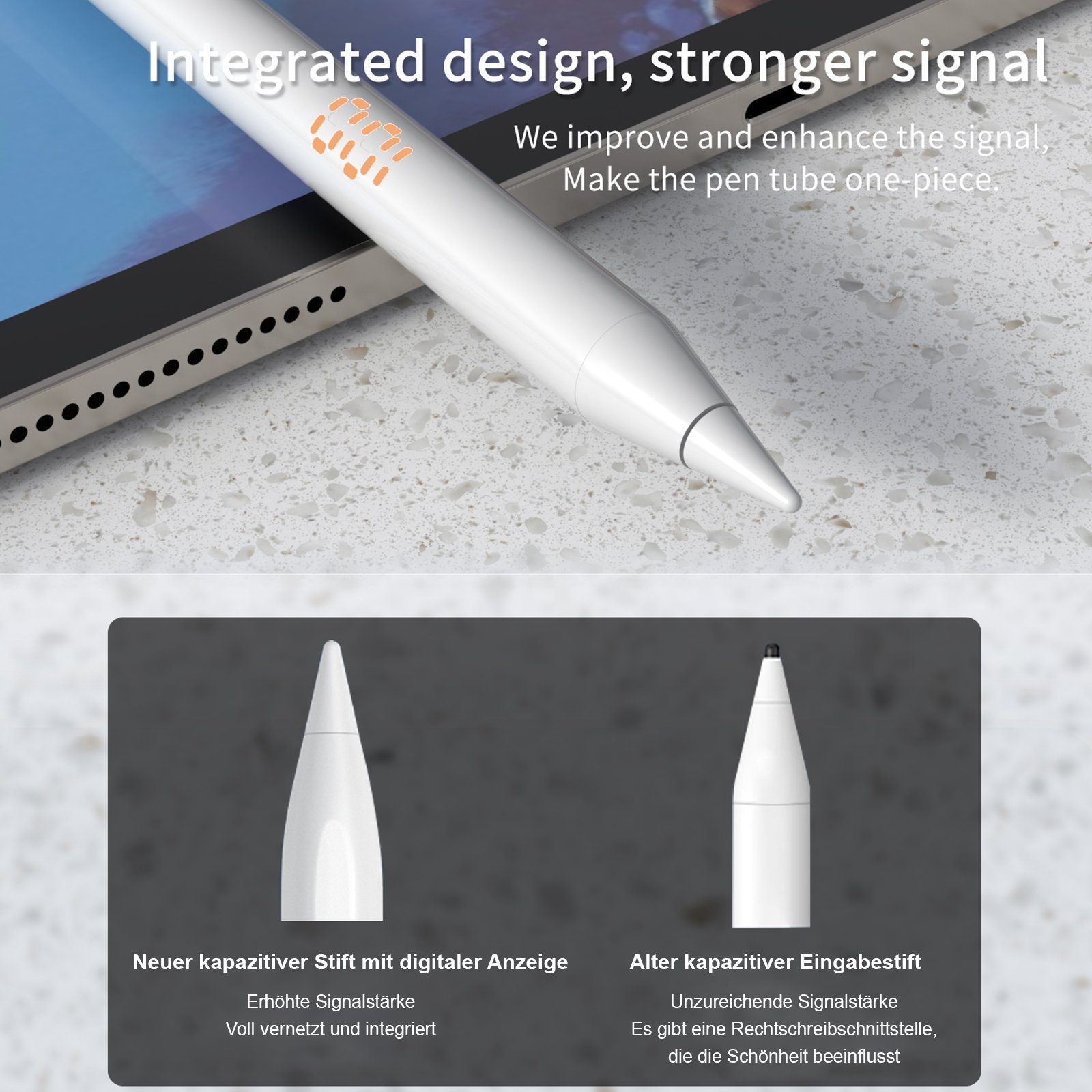 Aoucheni Eingabestift Stylus Pen für Stift,Stylus Weiß iPad 2018-2022