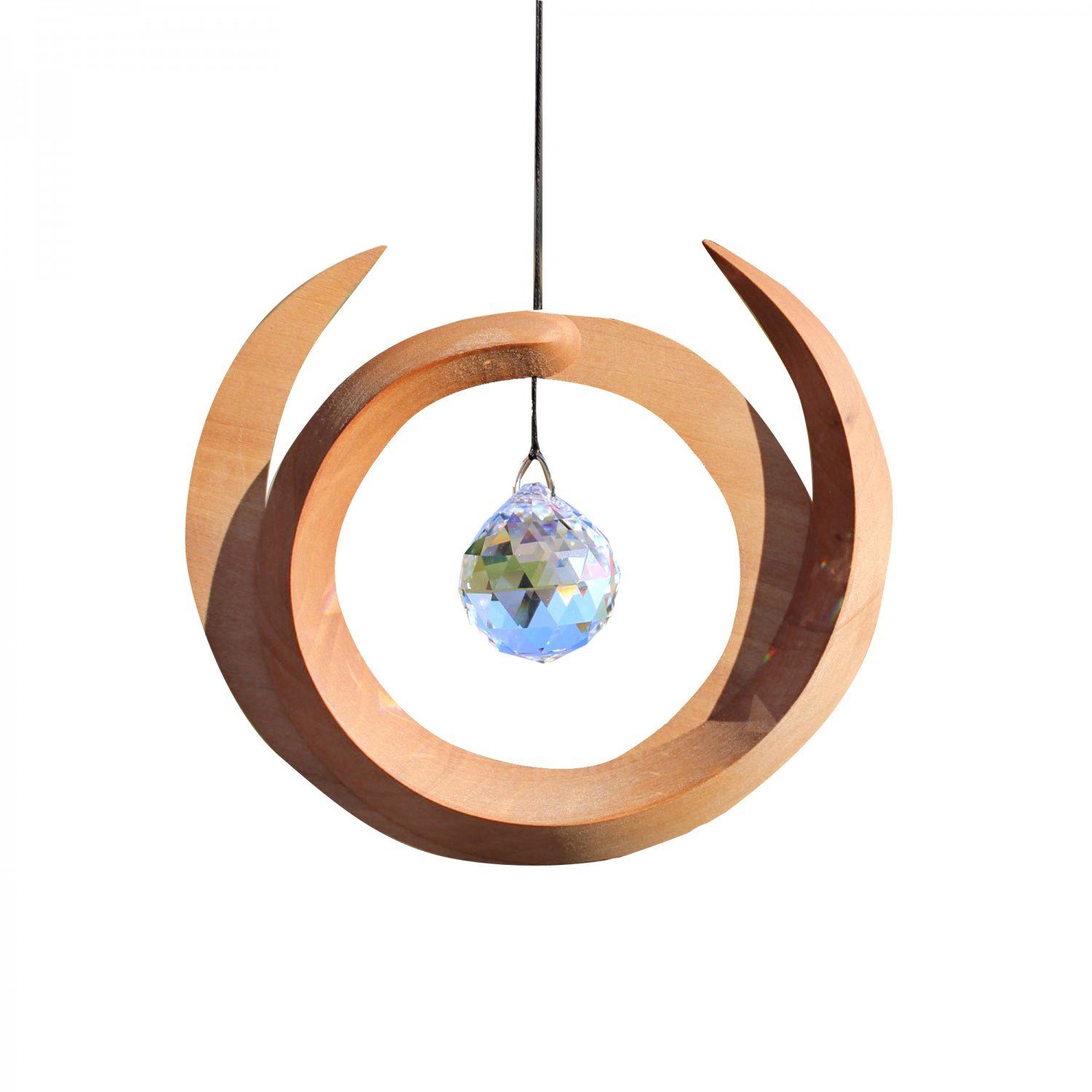 mitienda Fensterdekoration Fensterdeko aus Holz mit Kristall - Nepal günstig online kaufen