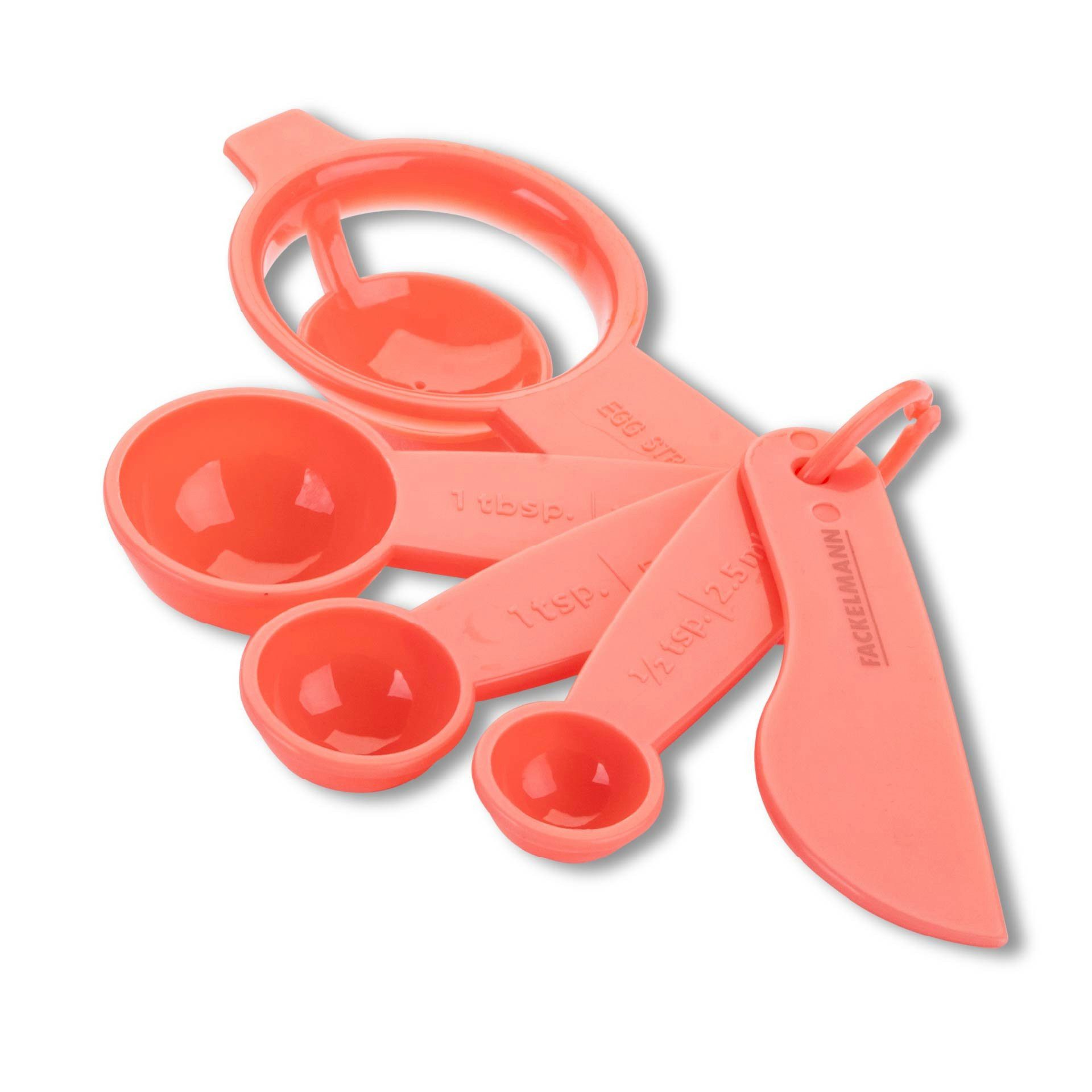 FACKELMANN Messlöffel Set, Dosierlöffel, Abmesser, Küchenhelfer