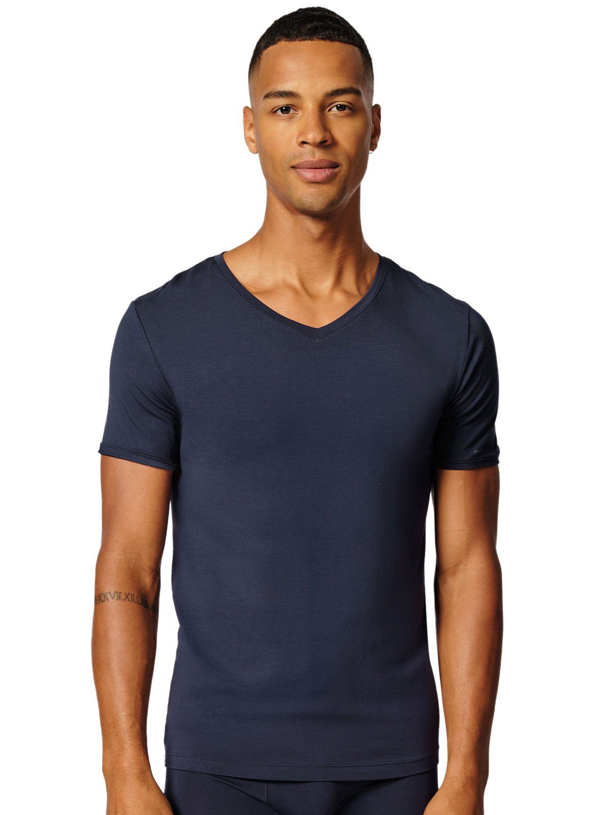Skiny Unterziehshirt Herren V-Shirt kurzarm Calmodal günstig online kaufen
