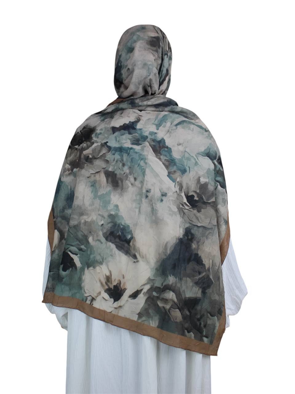 Aymasal Kopftuch Printed Soft Hijab Aquarell Look Kopftuch Schal Modest Fas günstig online kaufen