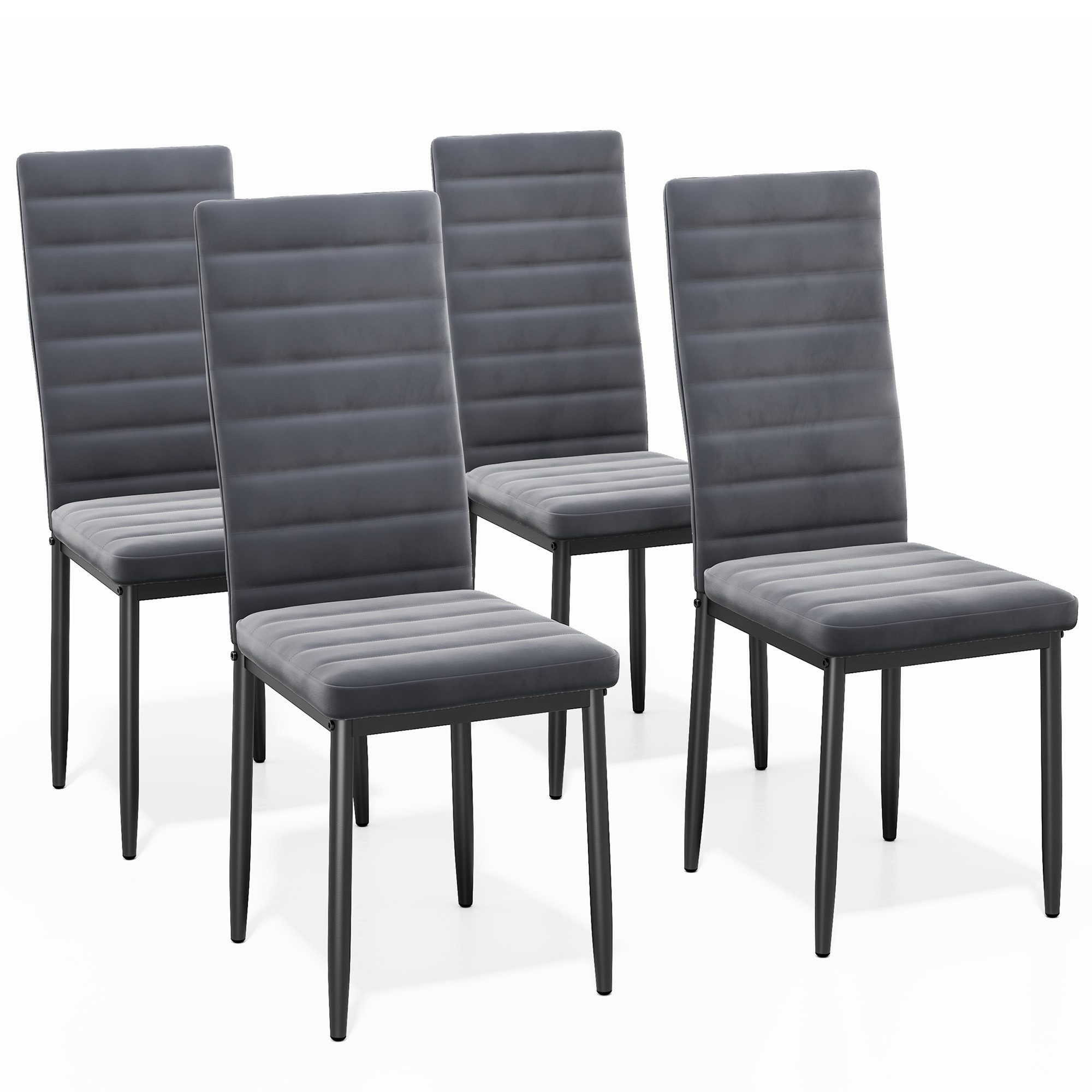 Blishom Esszimmerstuhl Esszimmerstühle 4er-Set, Küchenstuhl mit Gepolstert, 41x50x97 cm (4 St)