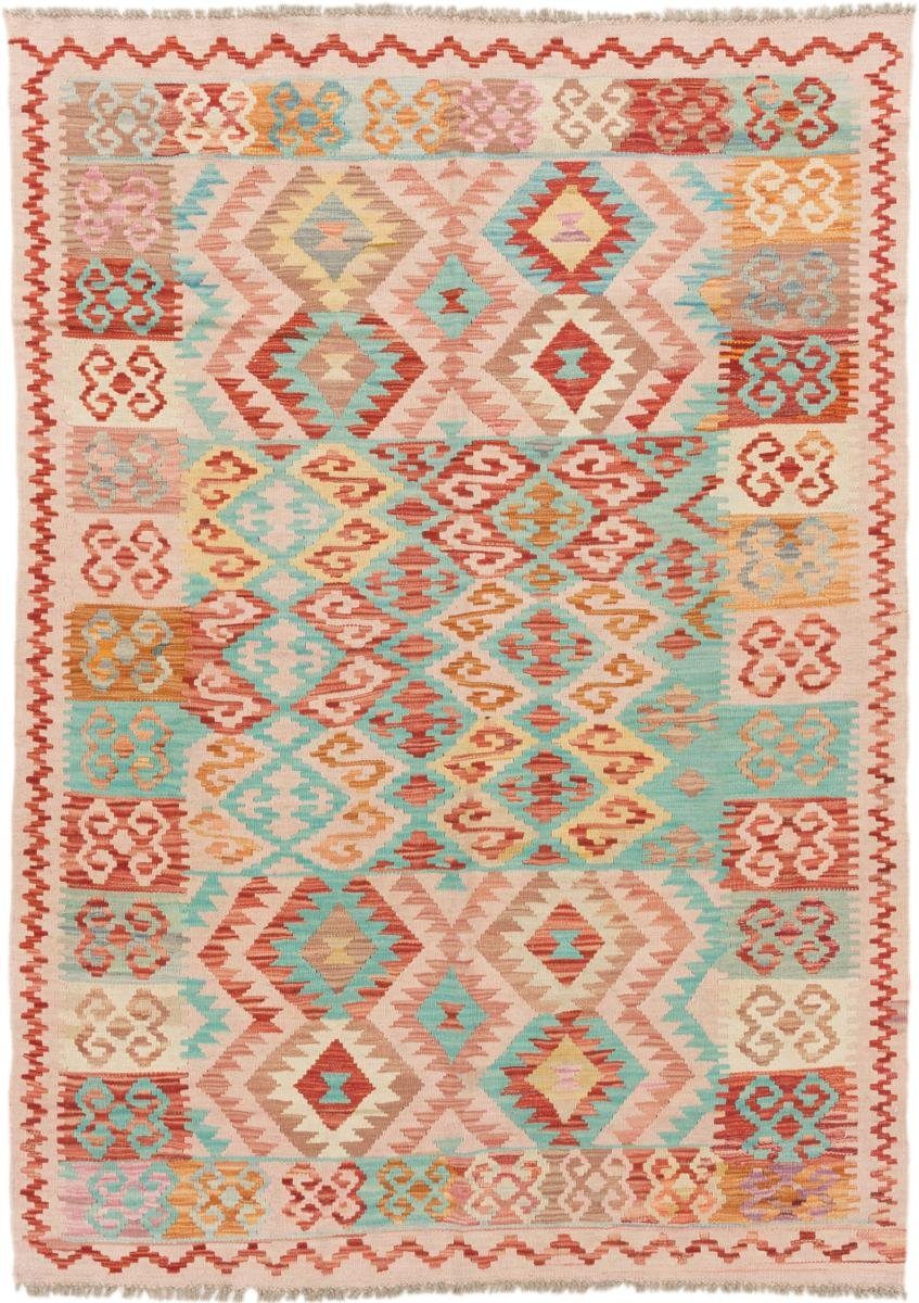 Orientteppich Kelim Afghan 133x183 Handgewebter Orientteppich, Nain Trading, rechteckig, Höhe: 3 mm